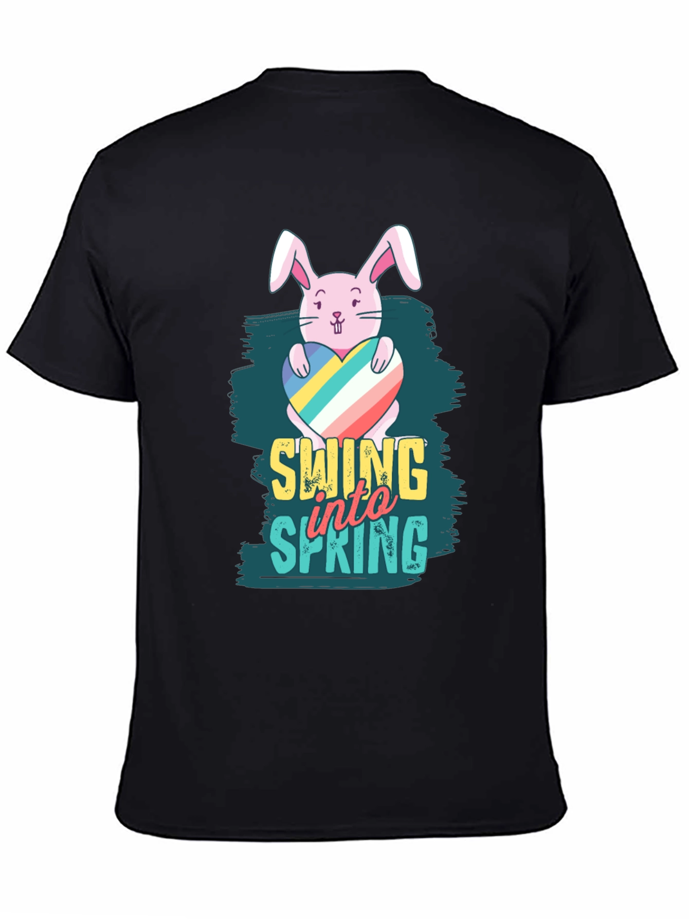 Swing into Spring Easter Bunny T-Shirt
