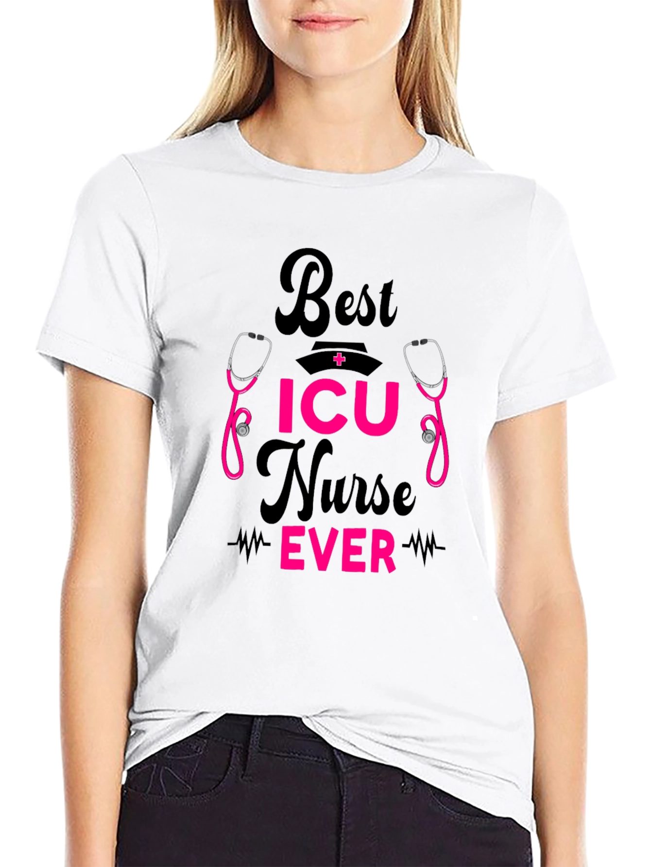 Best ICU Nurse Ever Graphic Tee