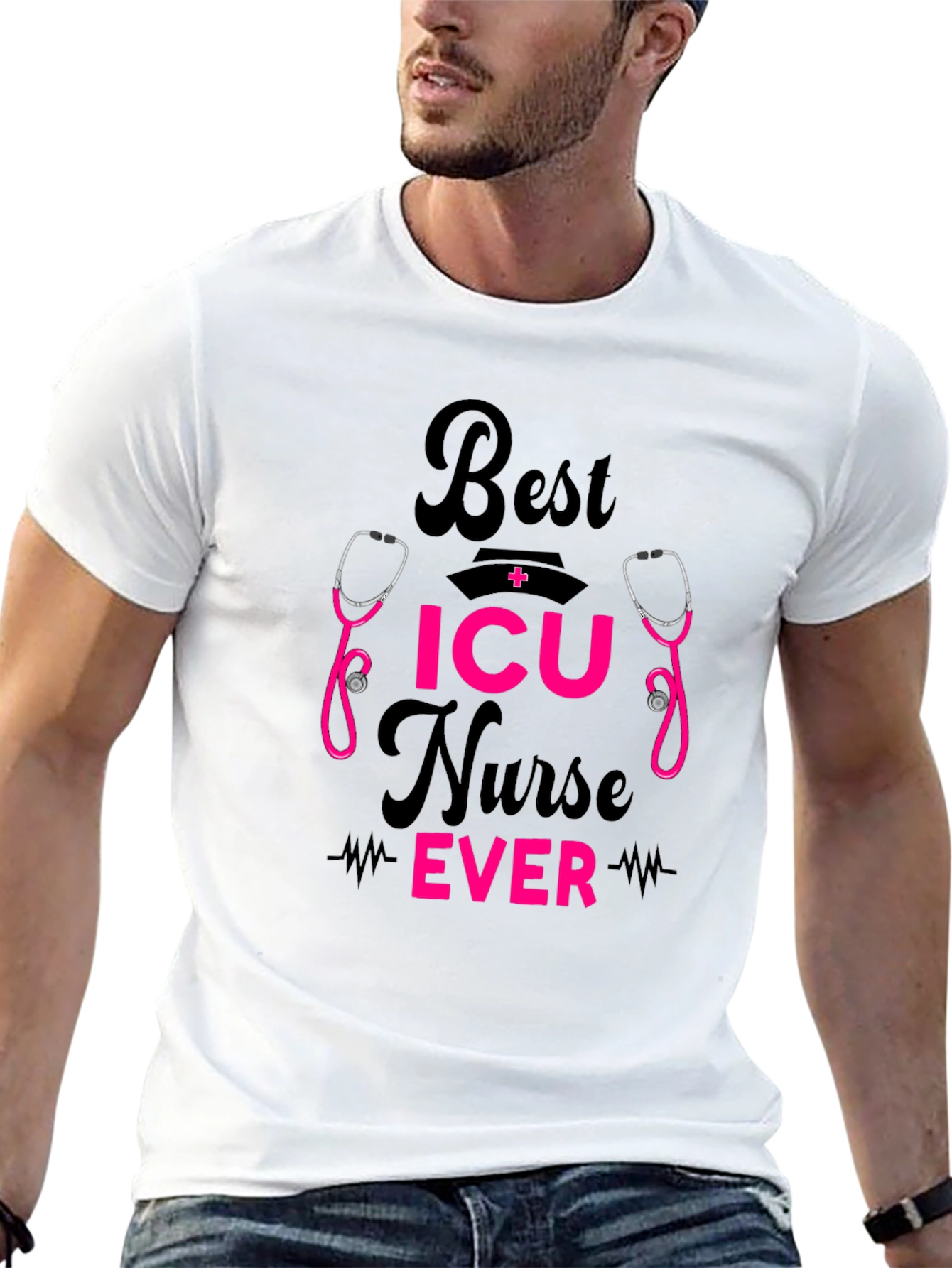 Best ICU Nurse Ever Graphic Tee