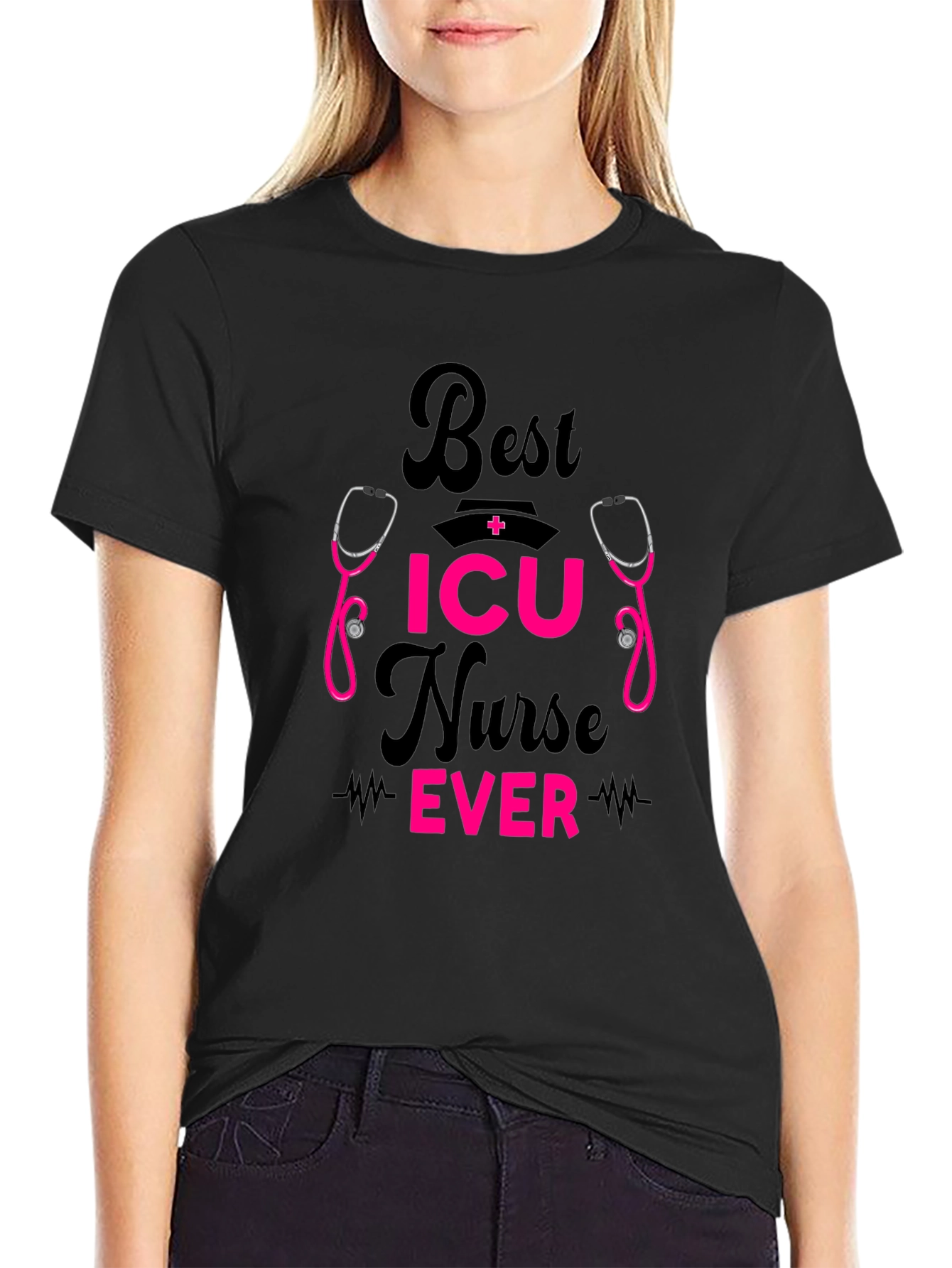 Best ICU Nurse Ever Graphic Tee