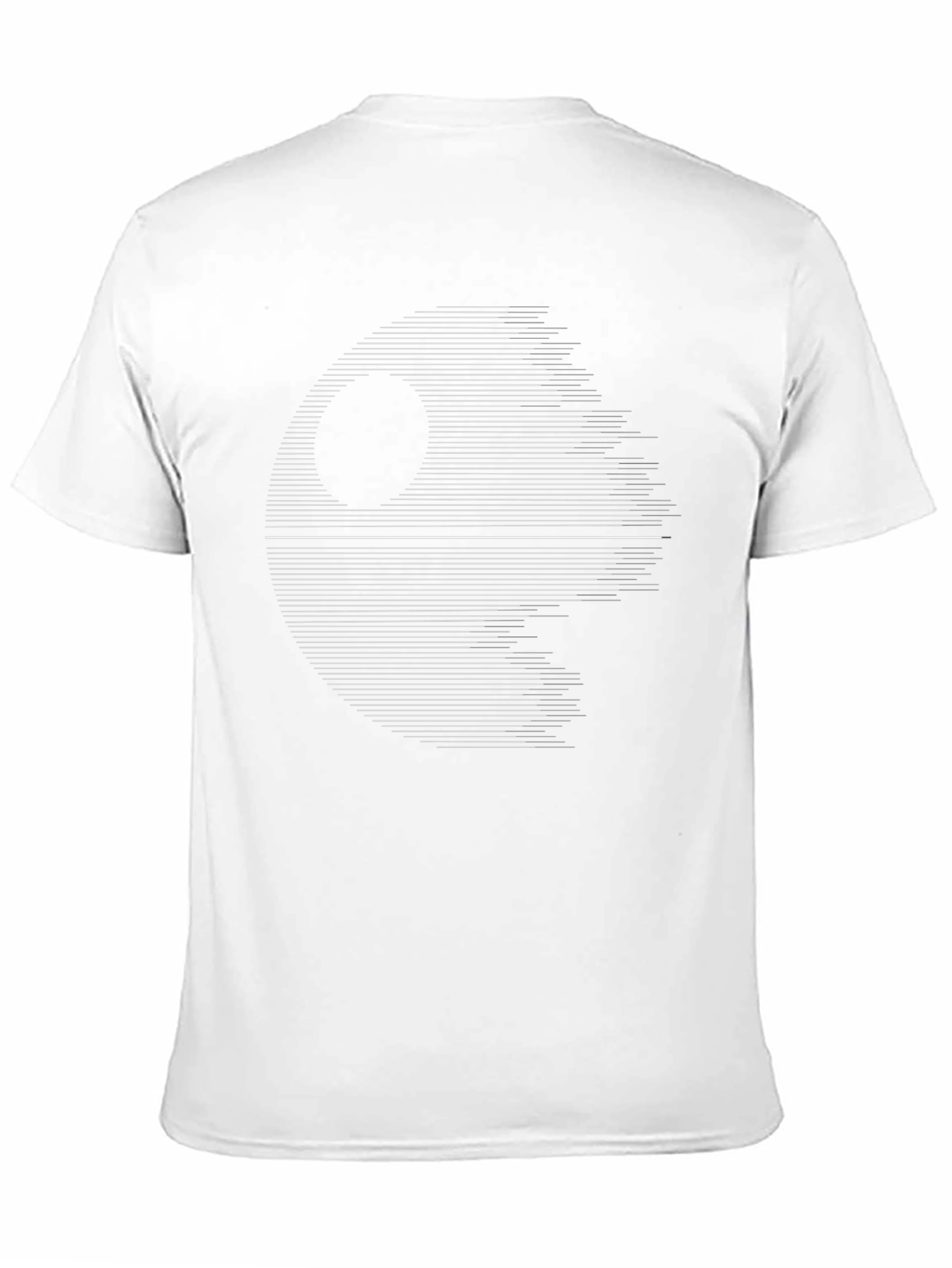 Mens Black Graphic Tee - Star Wars Death Star
