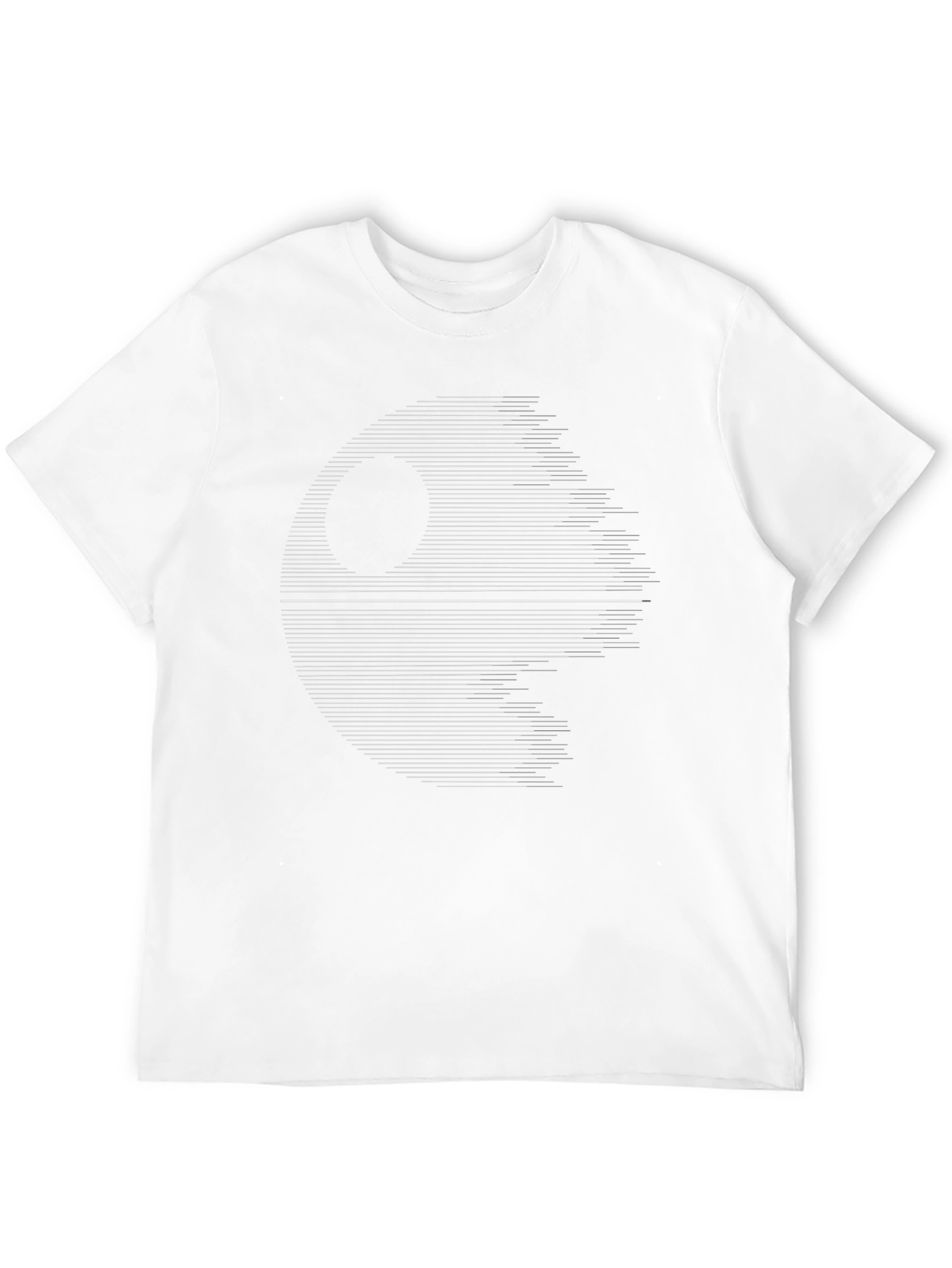 Mens Black Graphic Tee - Star Wars Death Star