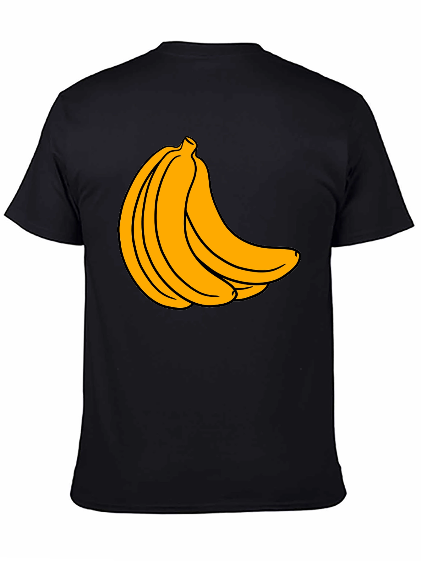 Banana Bunch Graphic T-Shirt - Black Cotton Tee