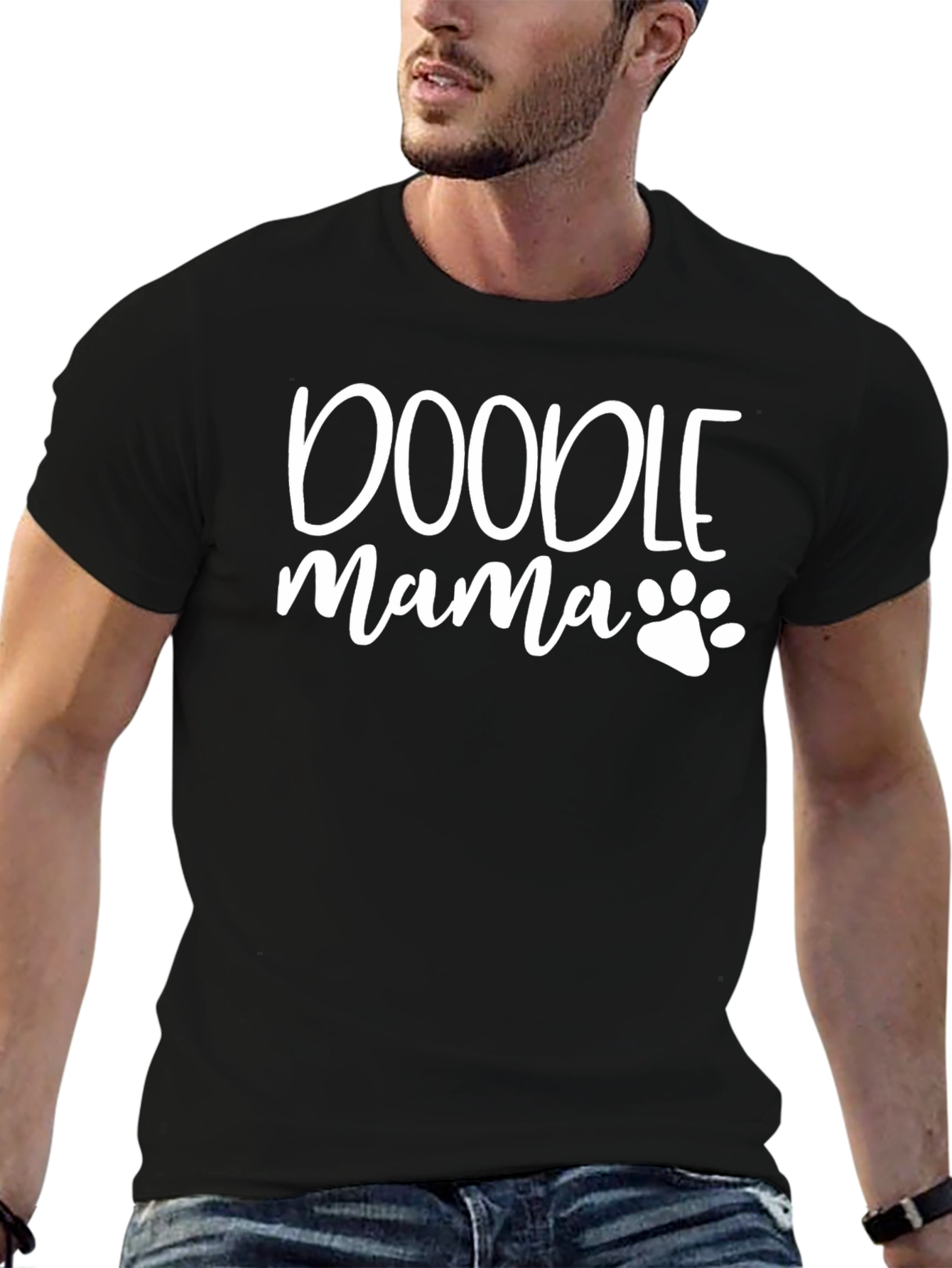 Doodle Mama Black Graphic Tee