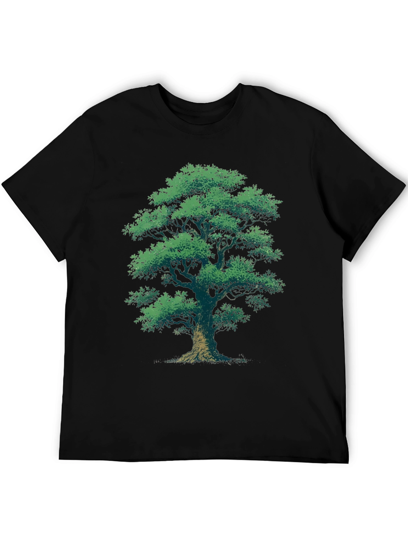 Mens Black Tree Graphic Tee