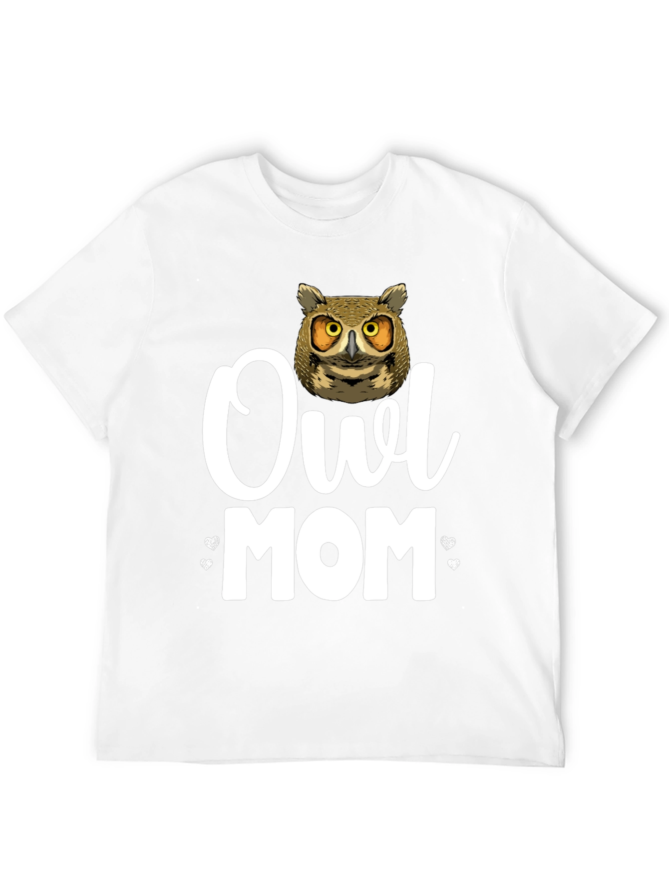 Owl Mom Graphic T-Shirt - Black