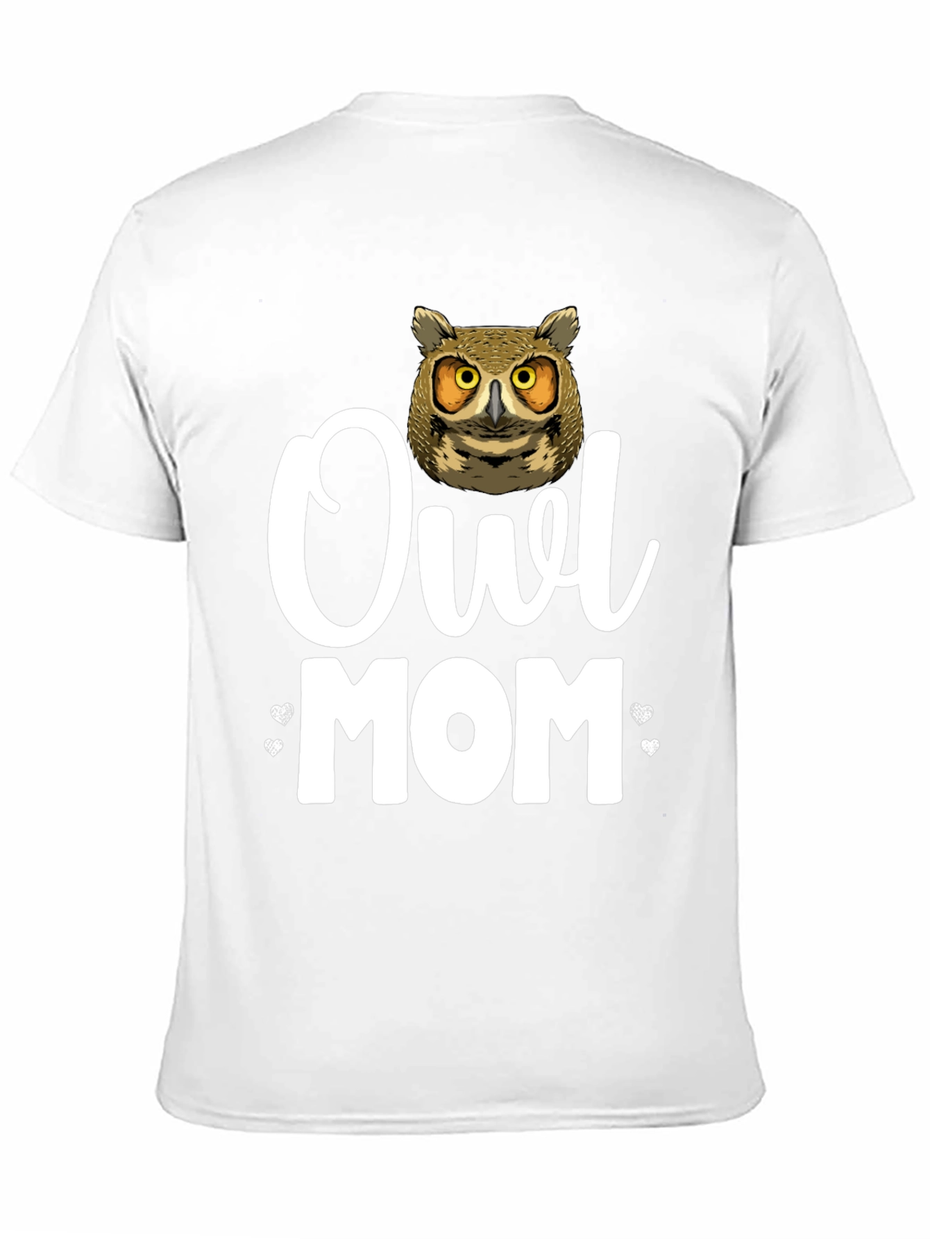 Owl Mom Graphic T-Shirt - Black