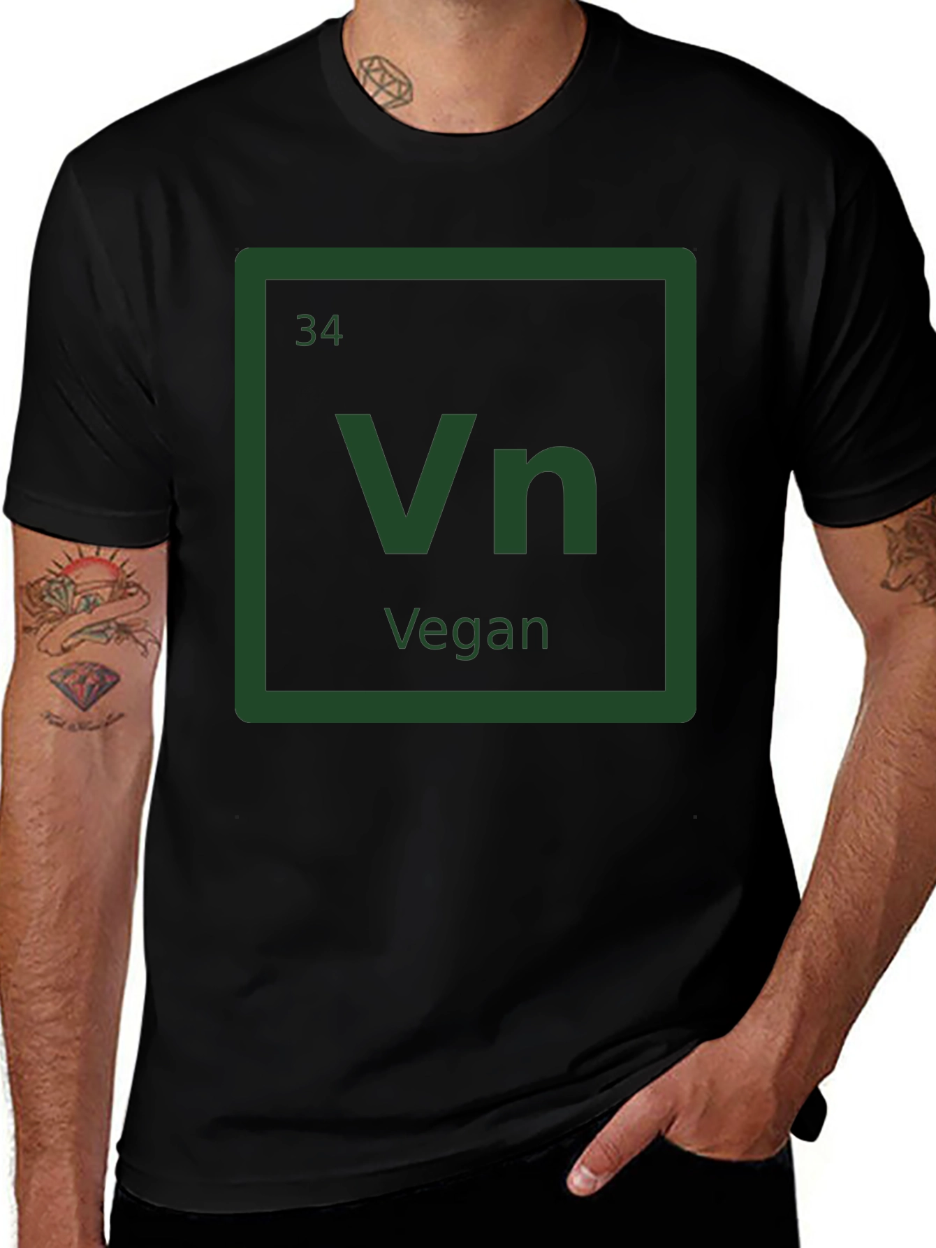 Vegan Element T-Shirt - Periodic Table Style Tee