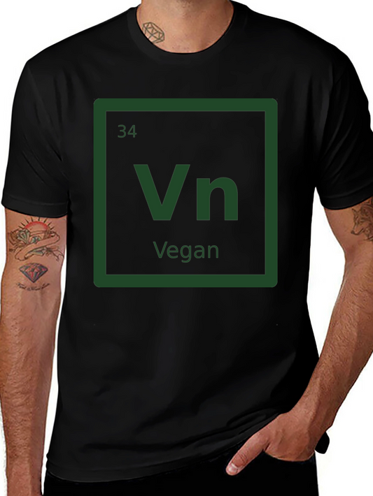 Vegan Element T-Shirt - Periodic Table Style Tee