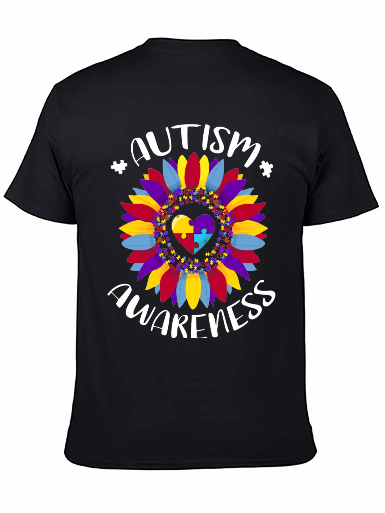 Autism Awareness Sunflower Graphic Tee