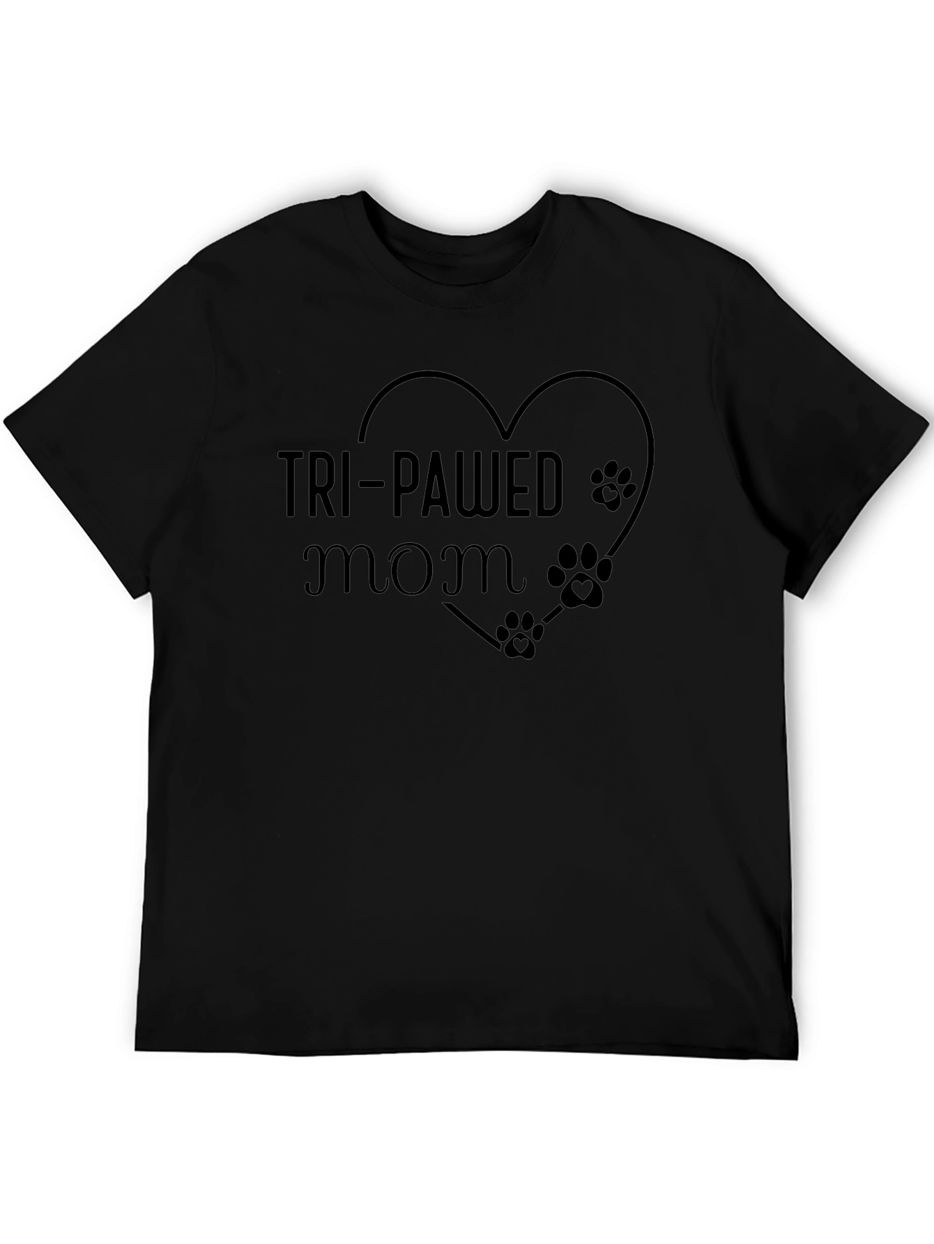 Tri-Pawed Mom T-Shirt - Animal Lovers Tee