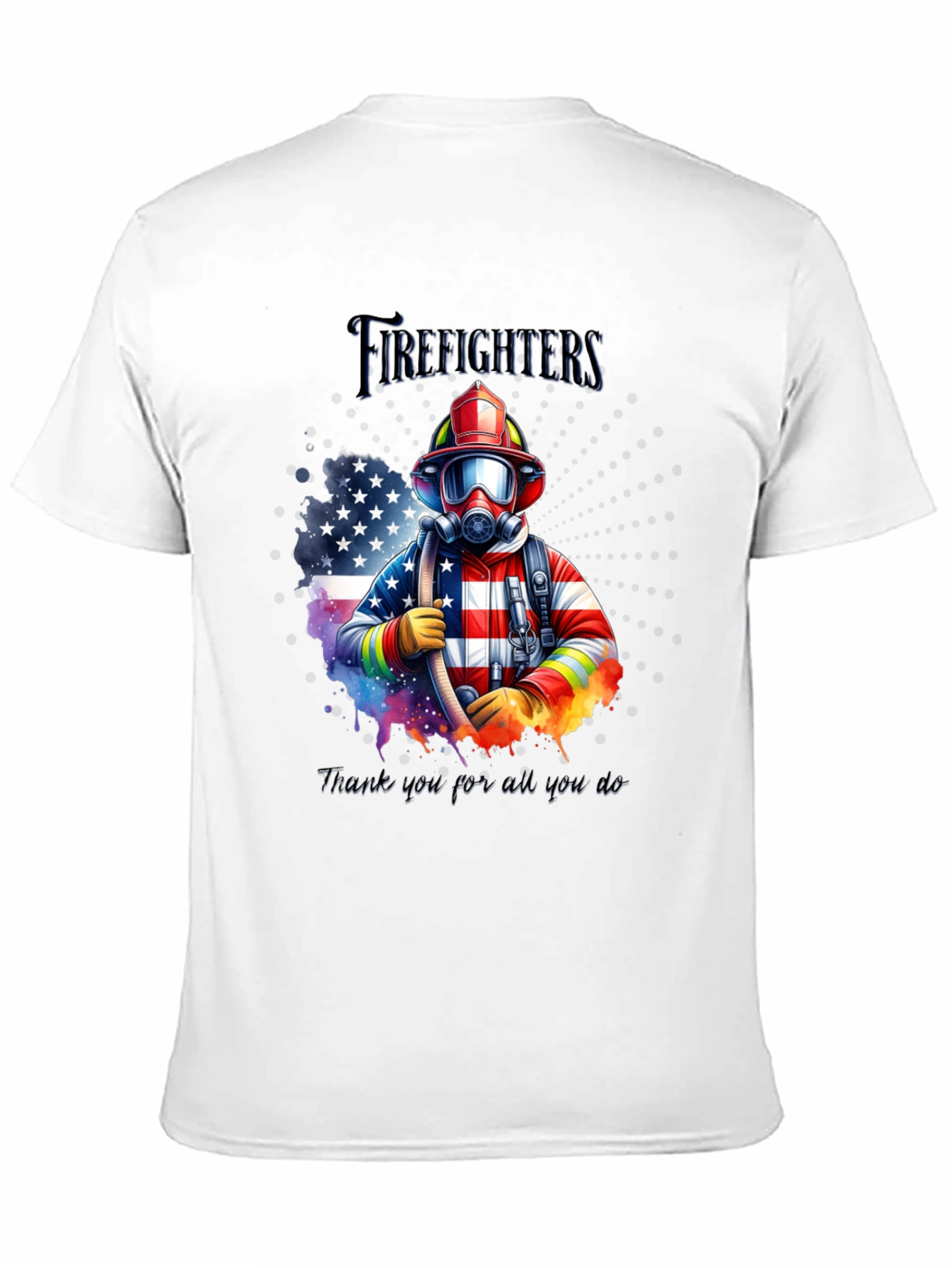 Firefighter Graphic T-Shirt - Thank You