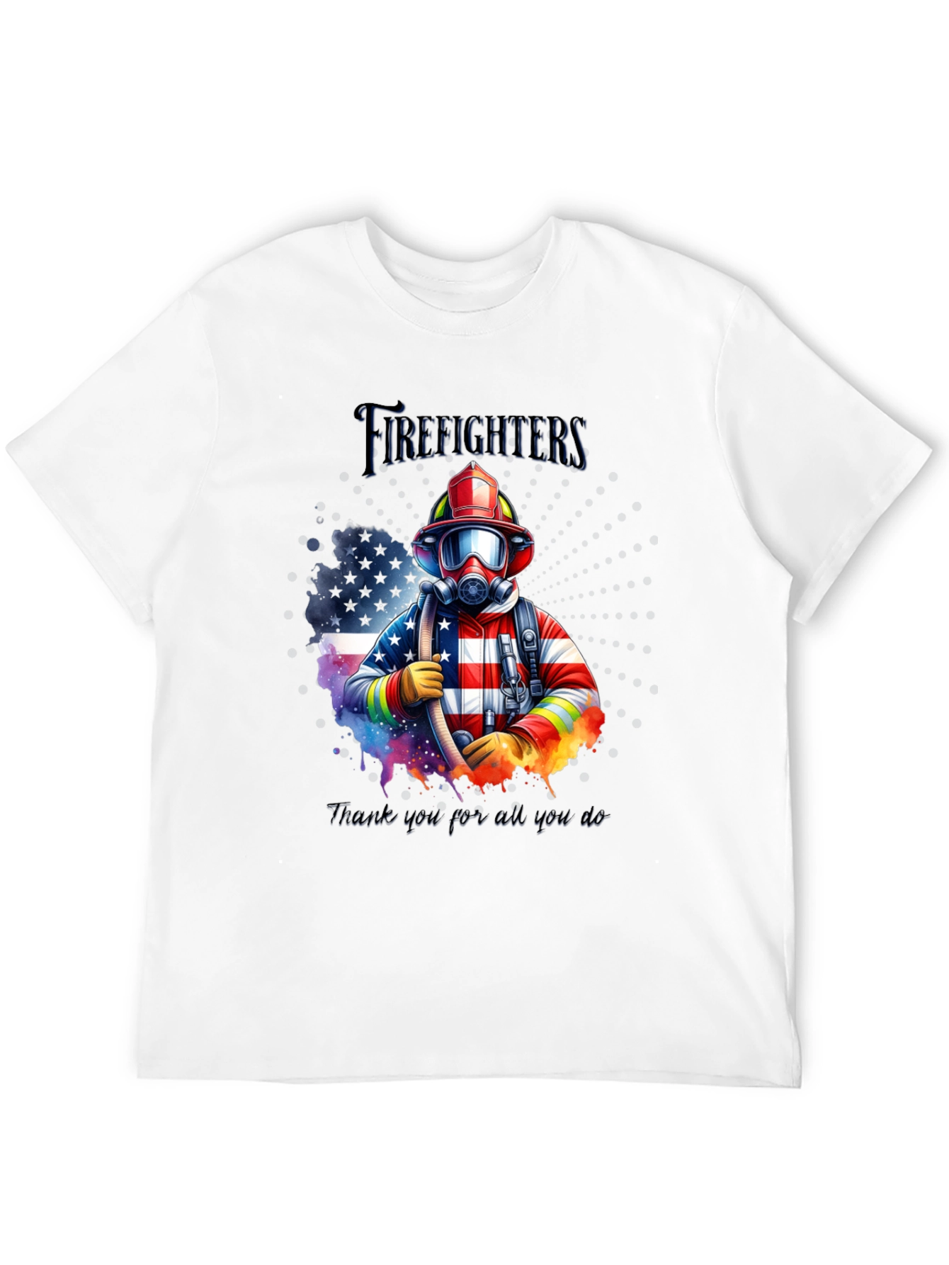 Firefighter Graphic T-Shirt - Thank You