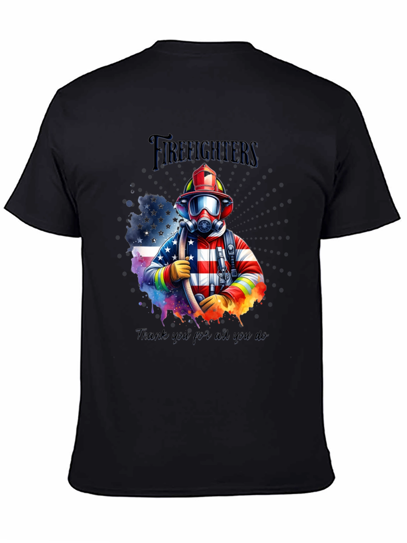 Firefighter Graphic T-Shirt - Thank You