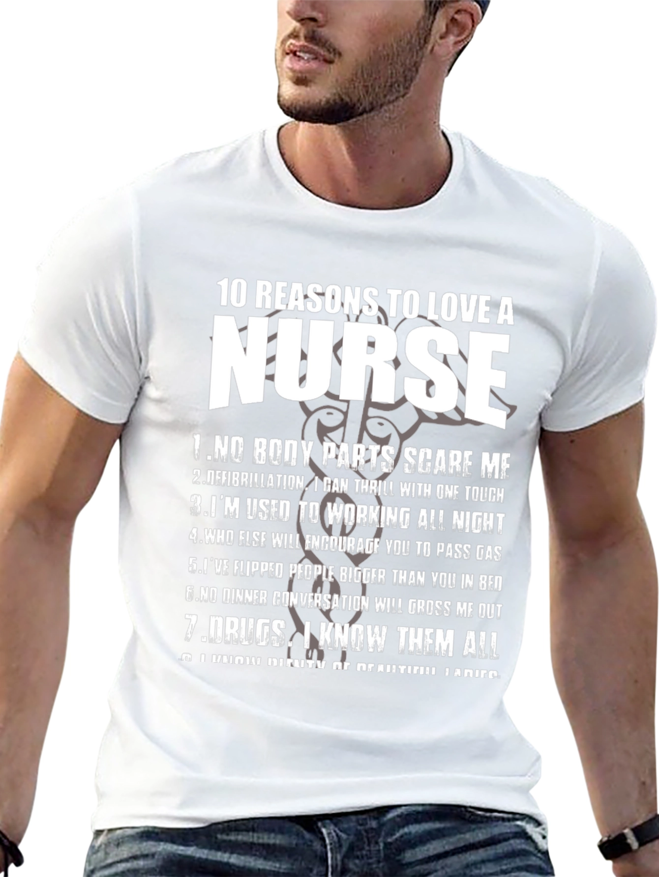 Funny Nurse T-Shirt: 10 Reasons to Love a Nurse