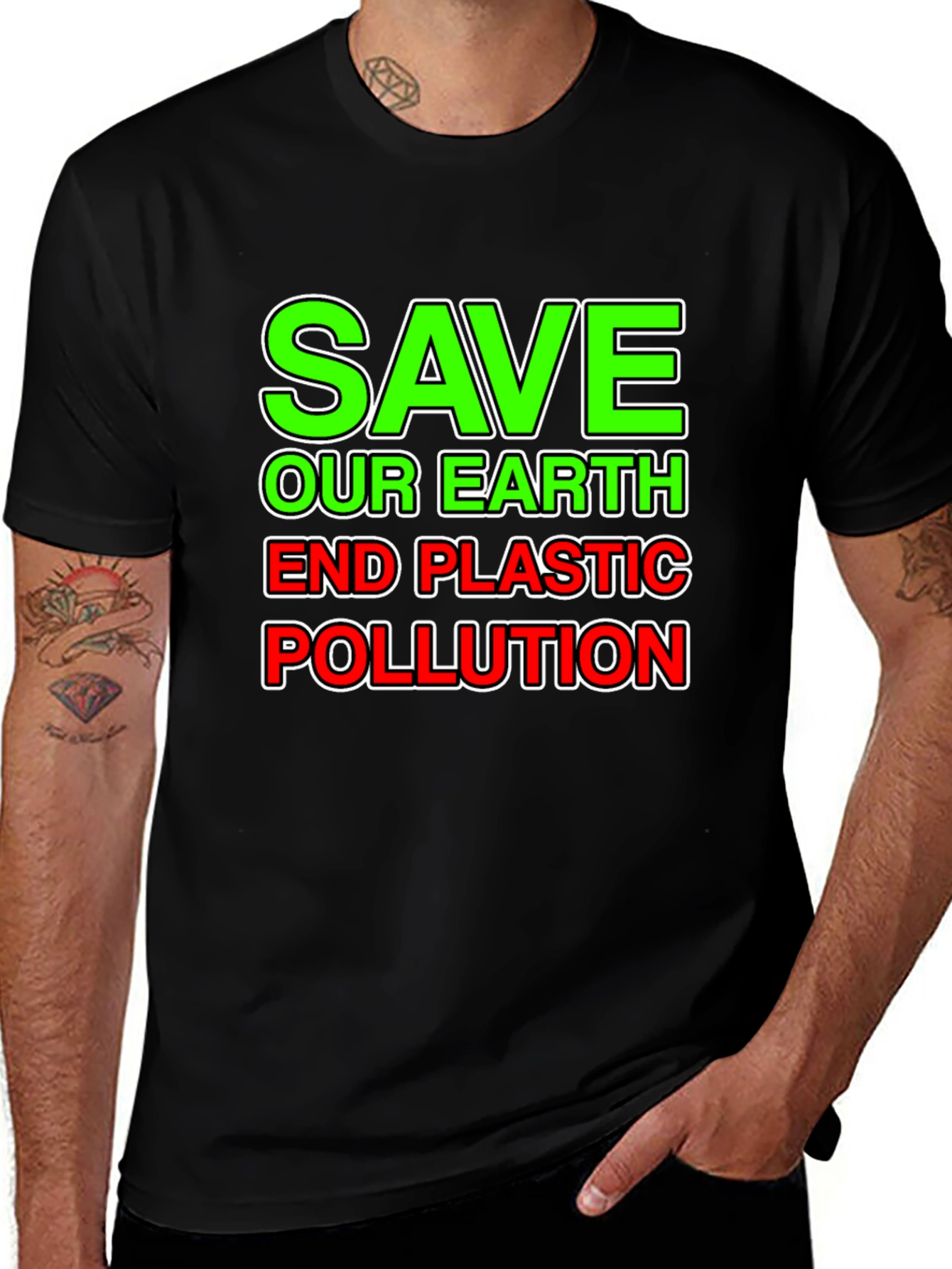Save Our Earth T-Shirt - End Plastic Pollution