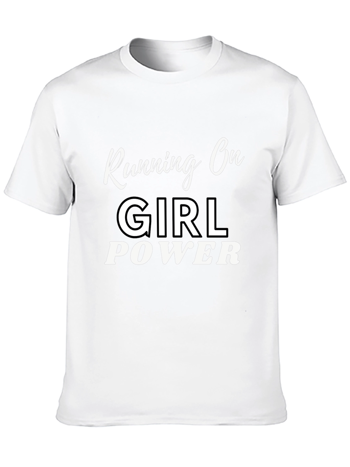 Girl Power Graphic Tee - Black Cotton T-Shirt