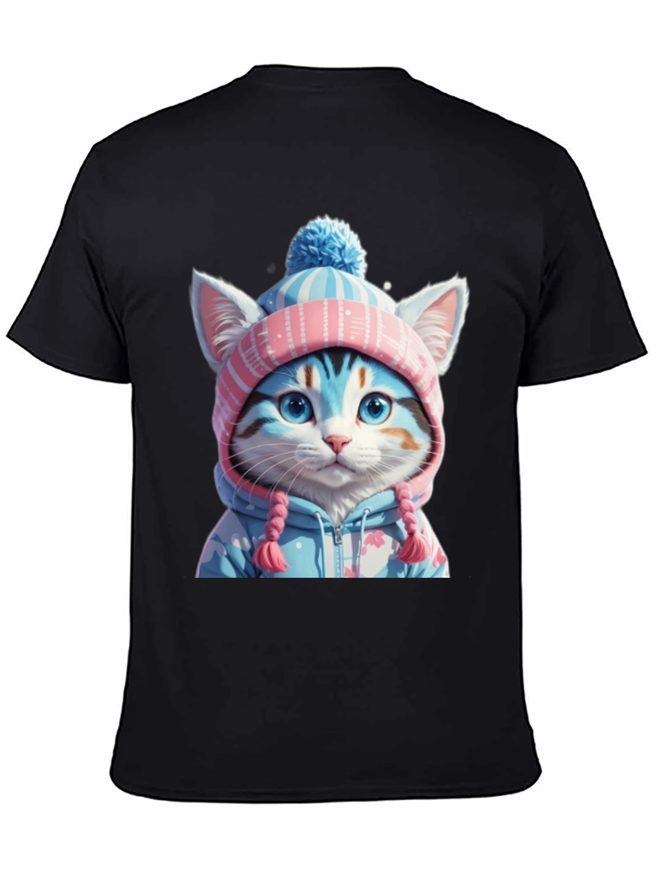 Cute Cat in Winter Outfit T-Shirt
