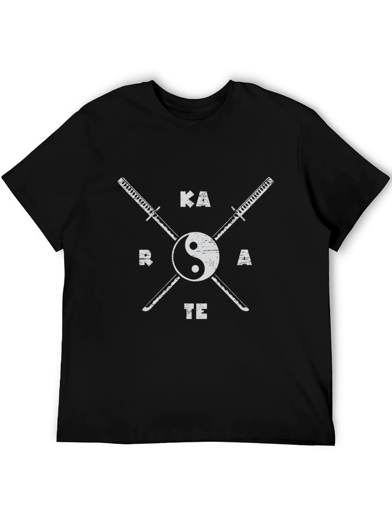 Karate Swords Yin Yang T-Shirt