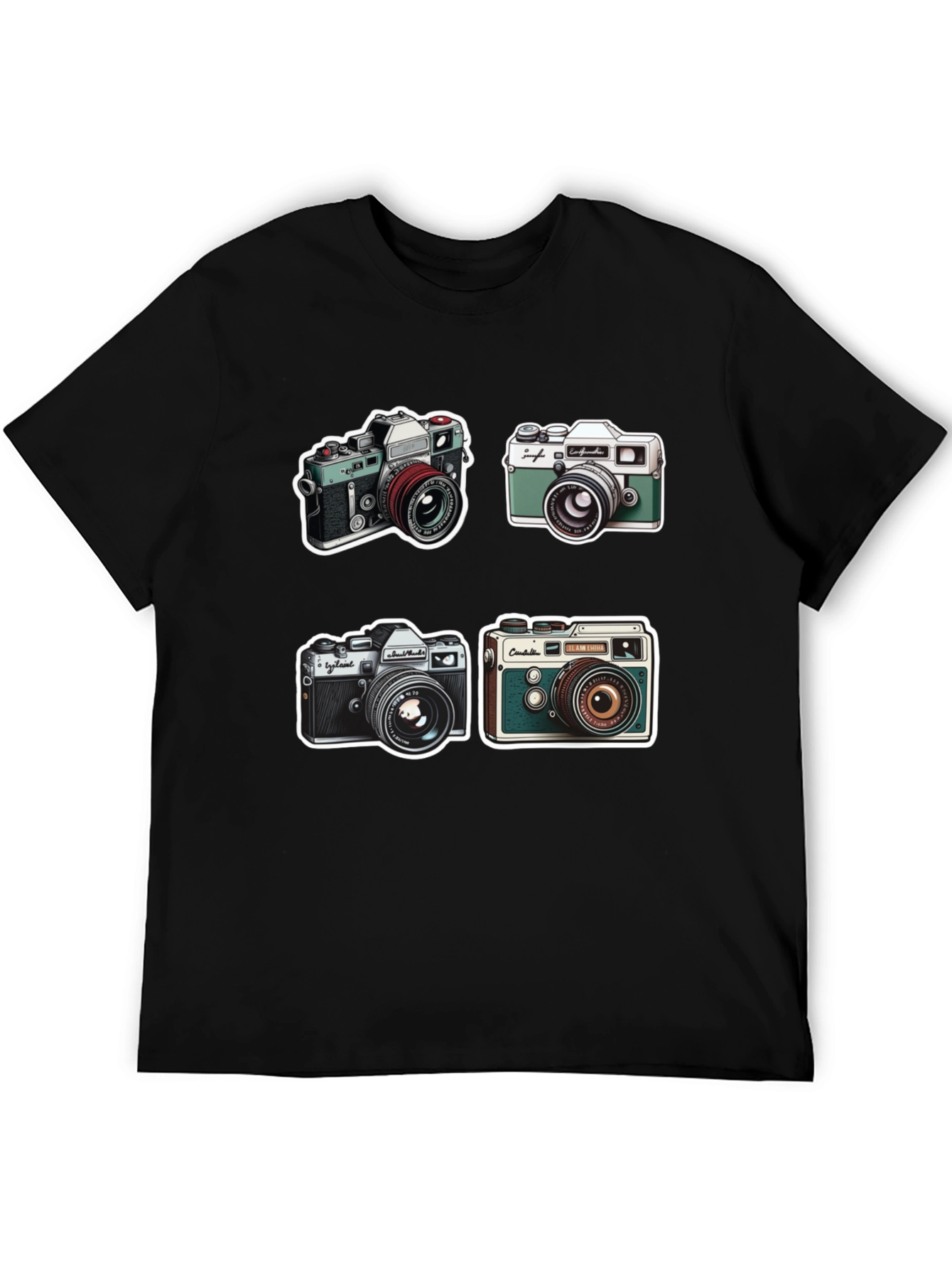 Retro Camera Print T-Shirt - Classic Style