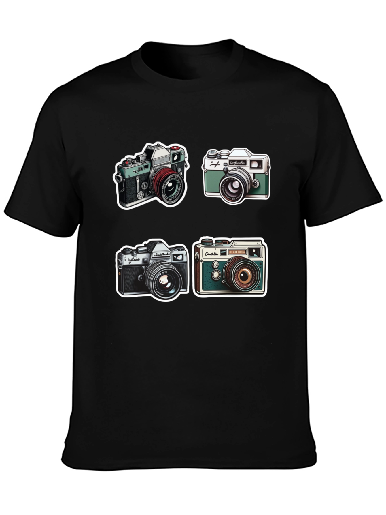 Retro Camera Print T-Shirt - Classic Style