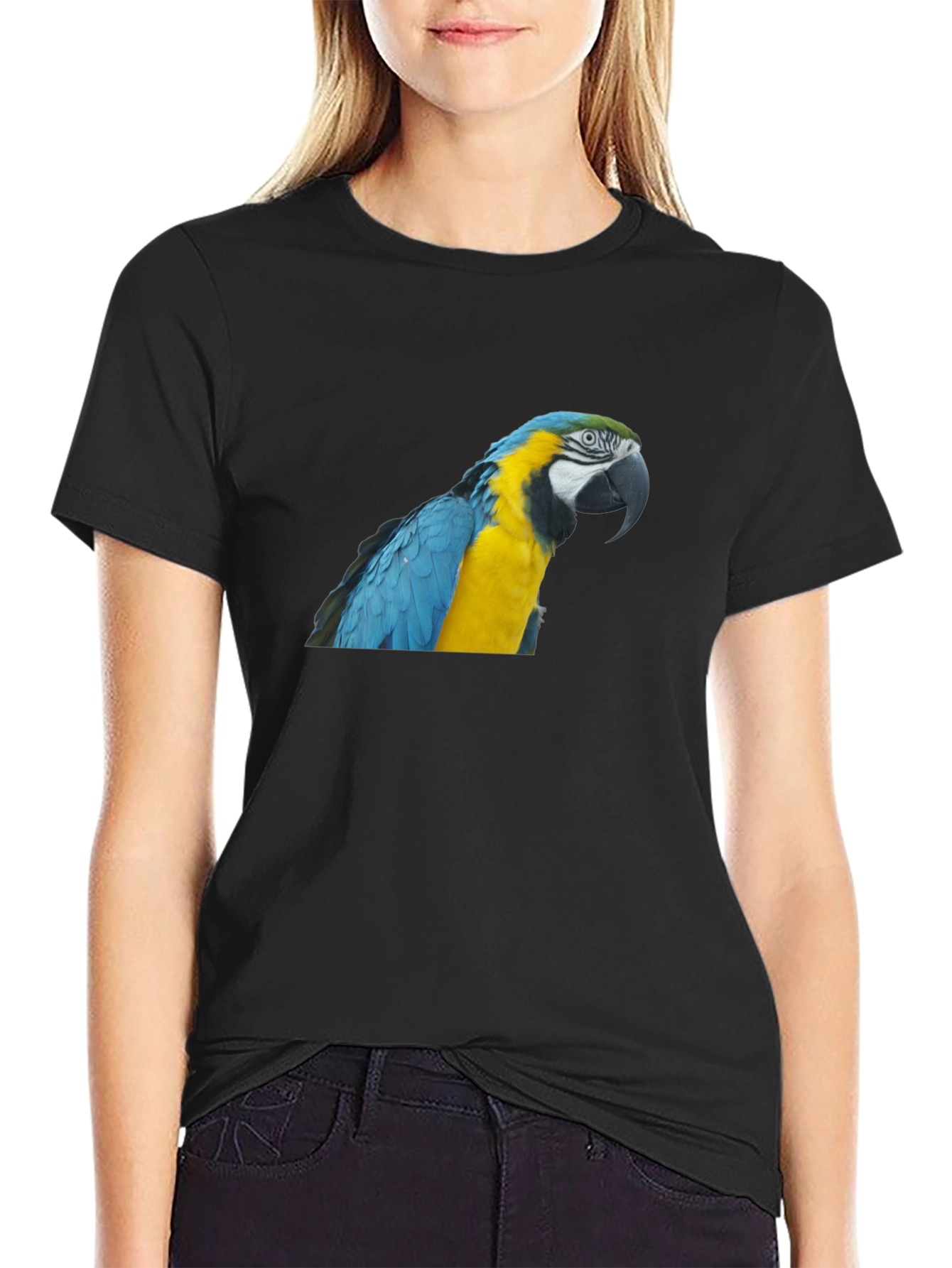 Parrot Graphic T-Shirt - Mens Crew Neck Tee