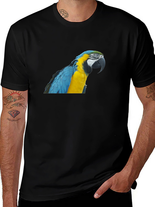 Parrot Graphic T-Shirt - Mens Crew Neck Tee