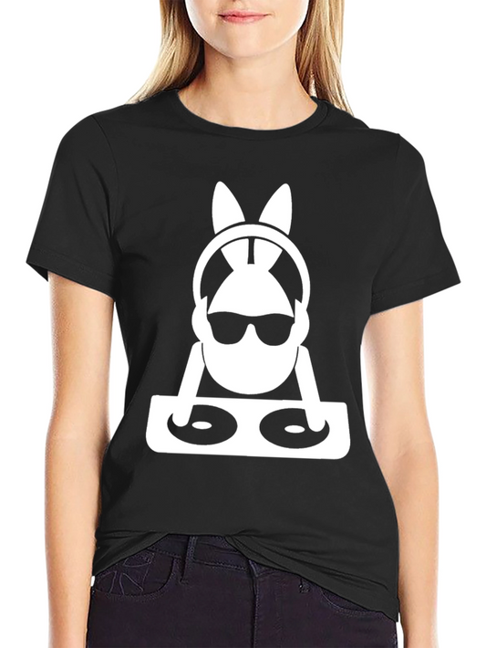 DJ Bunny Graphic Tee - Black