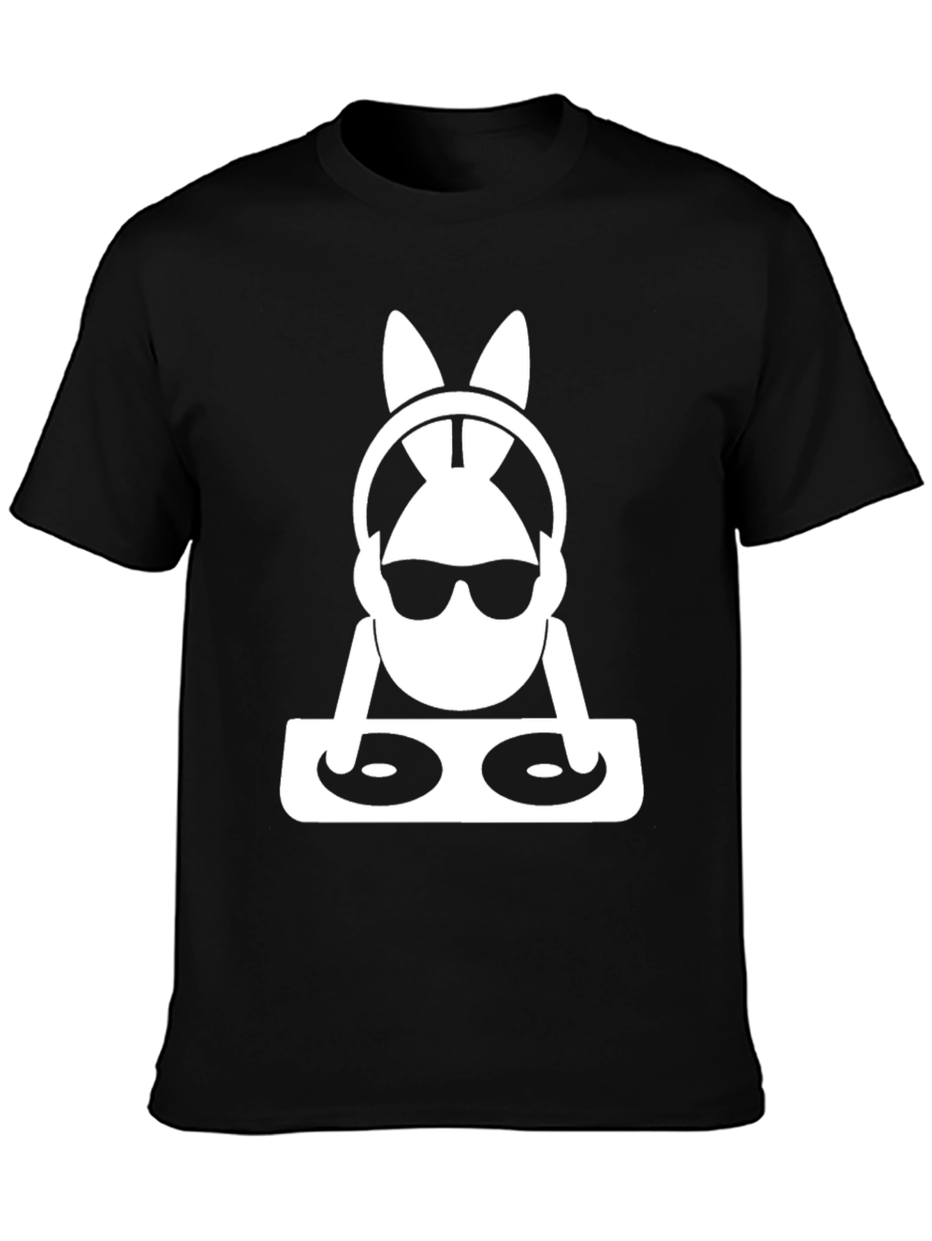 DJ Bunny Graphic Tee - Black