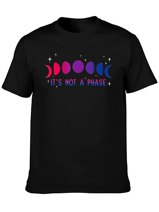 Bisexual Pride Moon Phases T-Shirt - Its Not A Phase