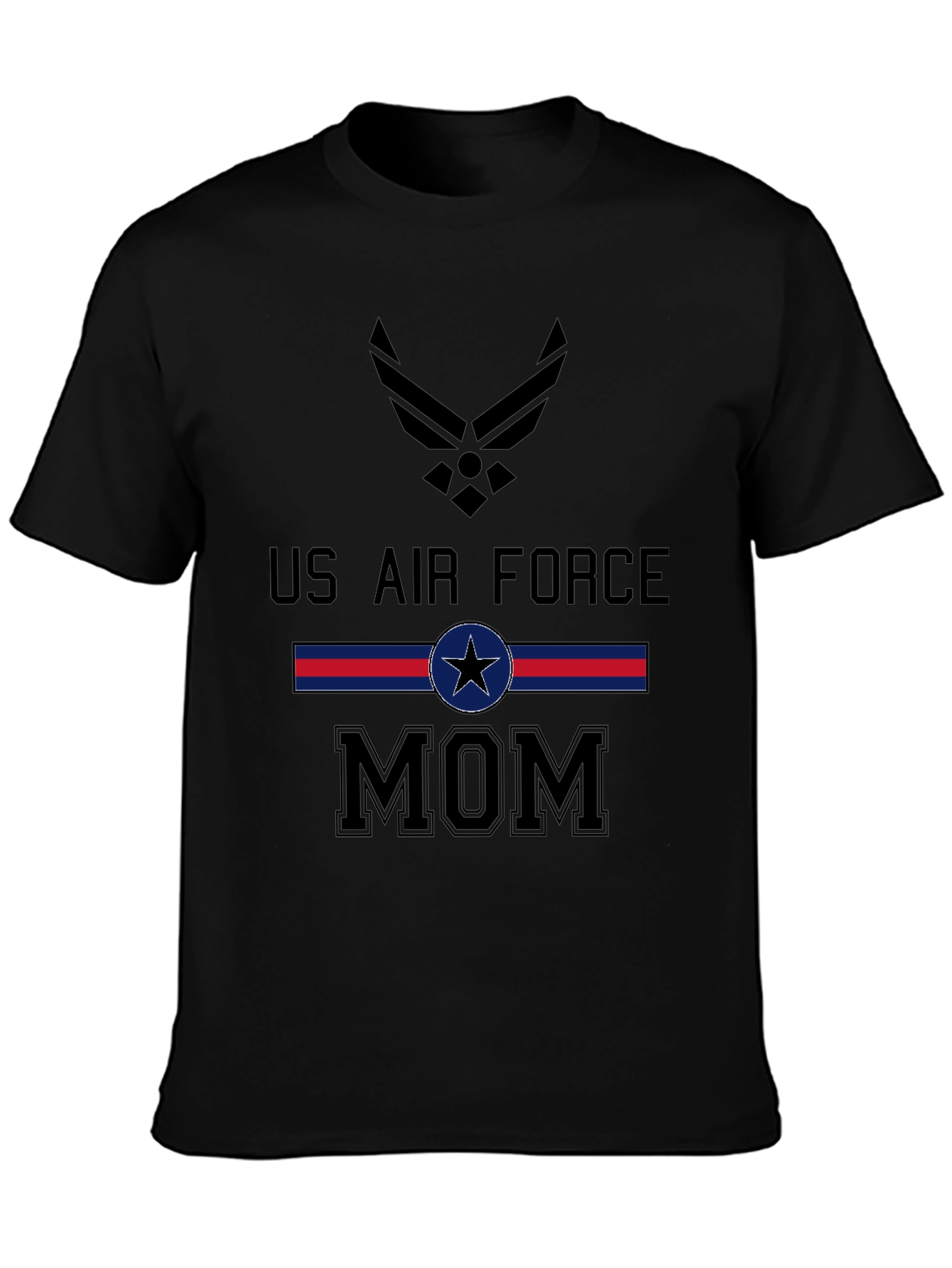 US Air Force Mom Graphic T-Shirt