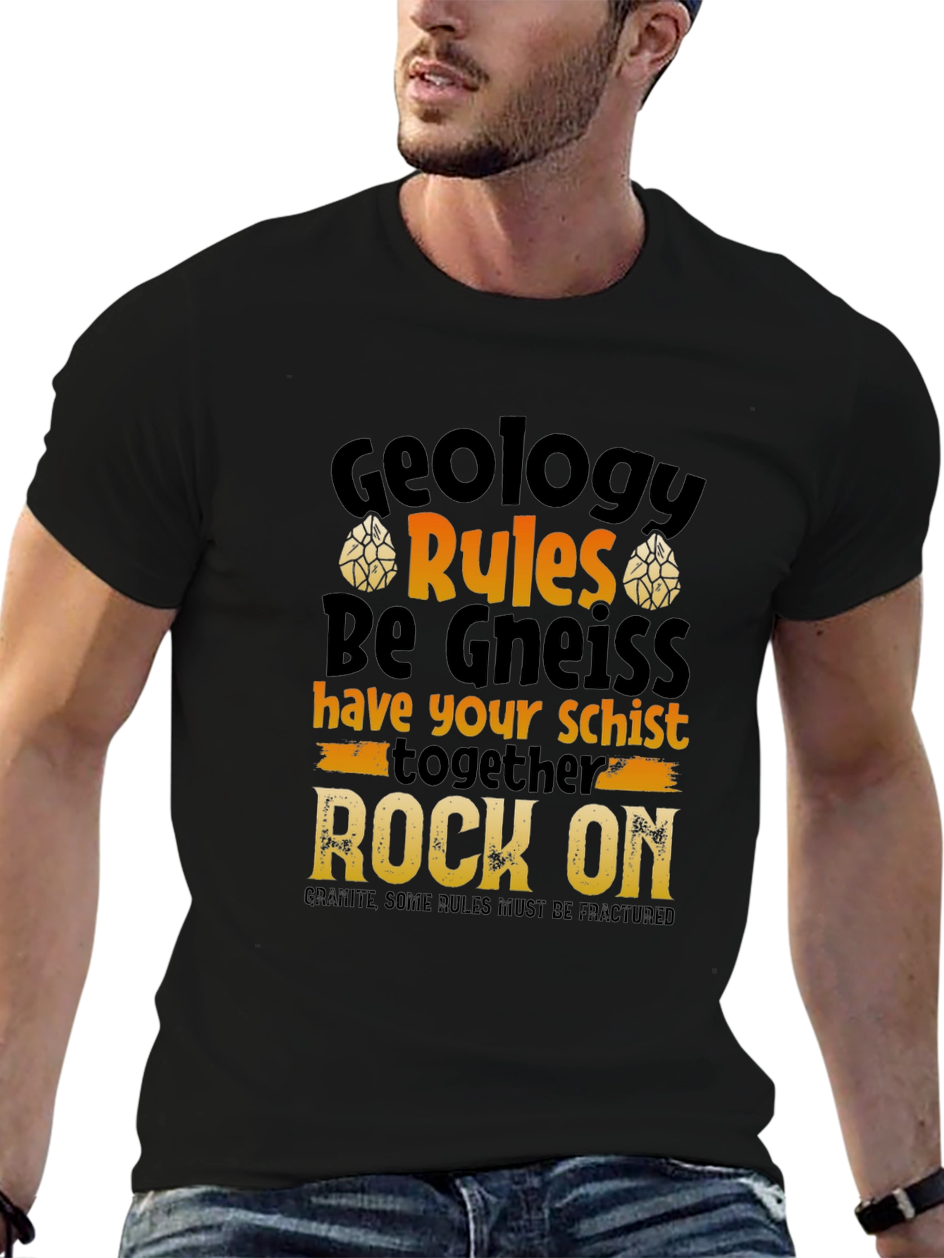 Geology Pun T-Shirt - Rock On!
