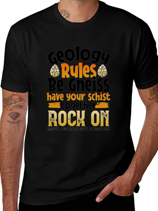 Geology Pun T-Shirt - Rock On!