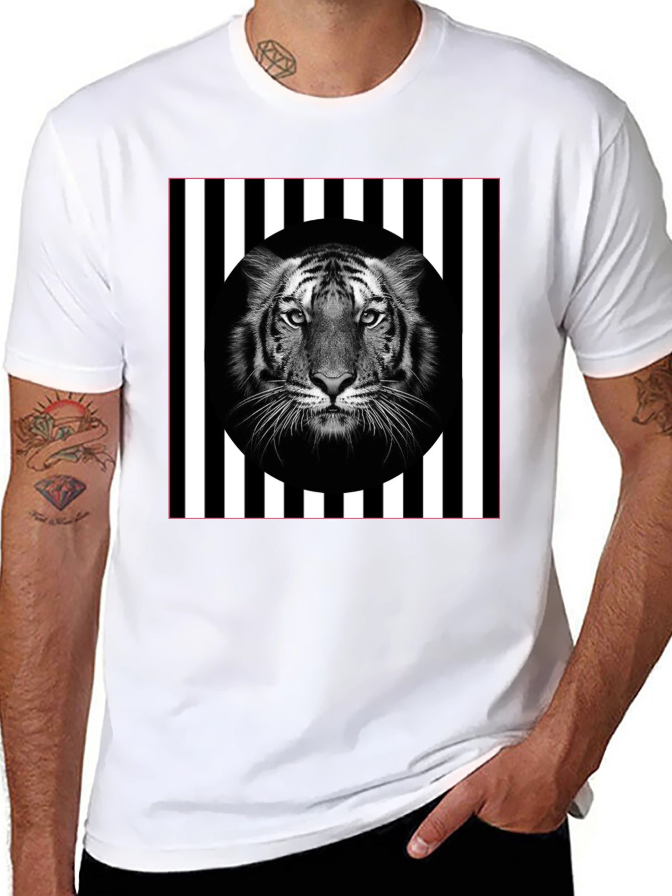 Tiger Stripe Graphic Tee