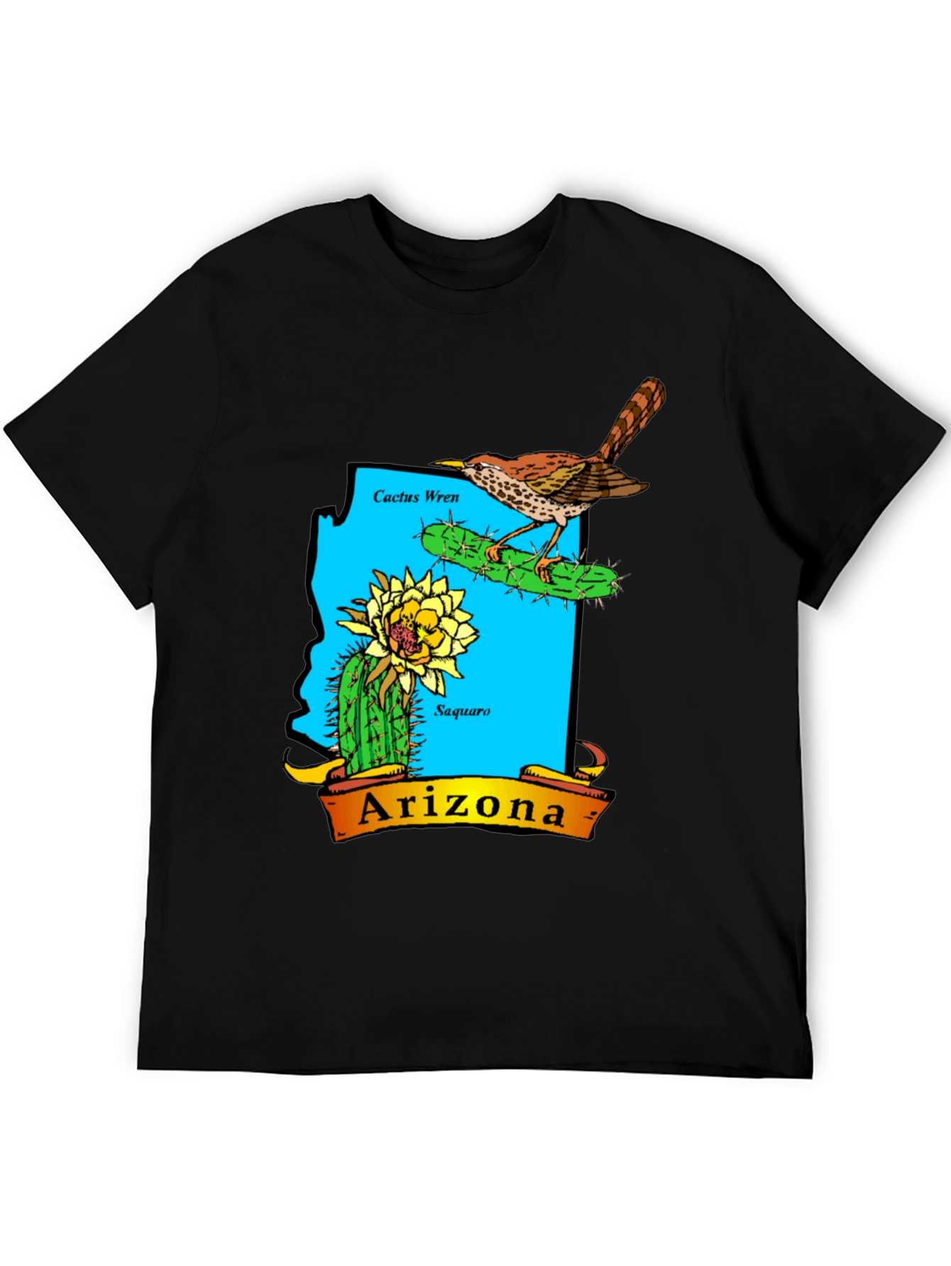 Arizona Cactus Wren Graphic T-Shirt