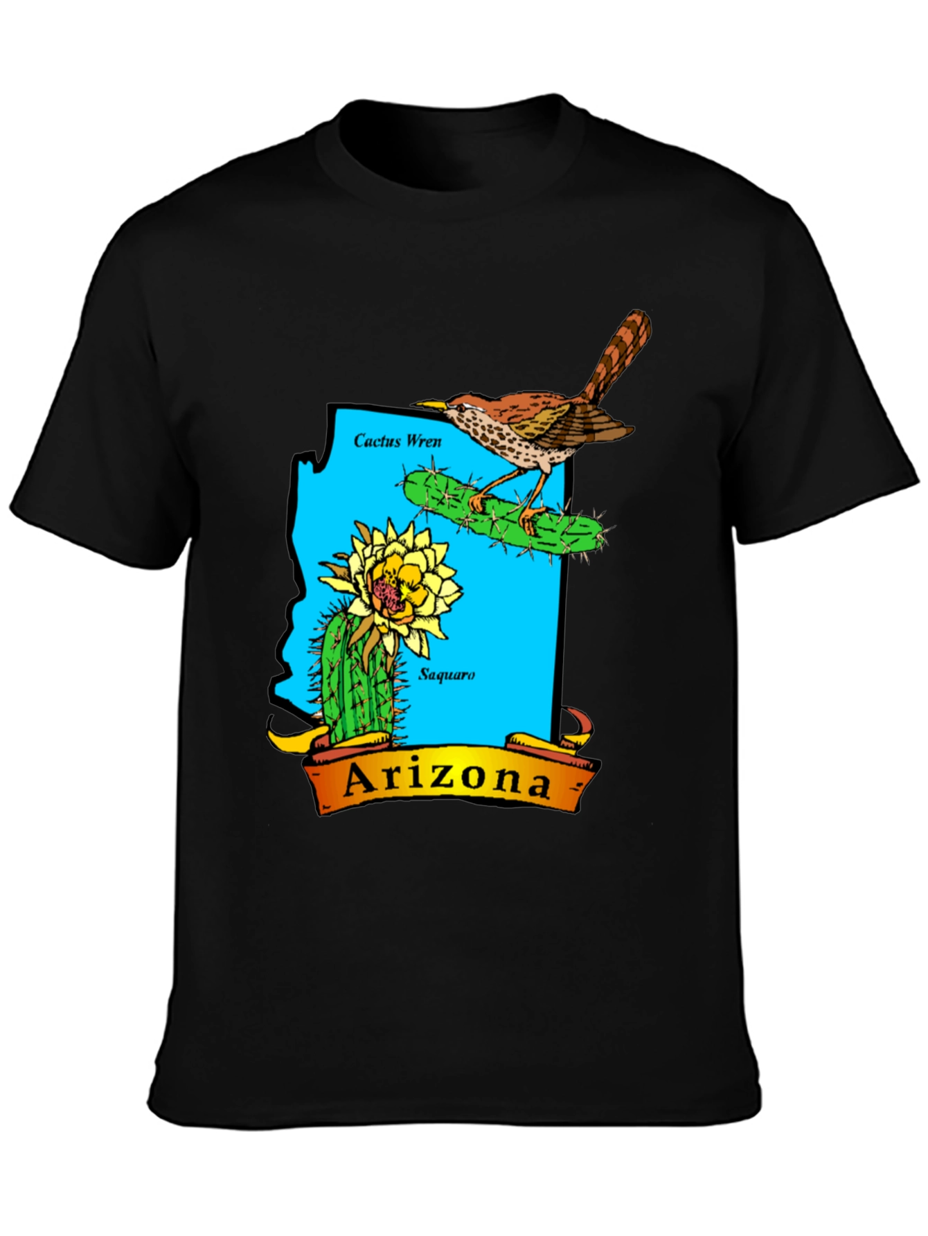 Arizona Cactus Wren Graphic T-Shirt