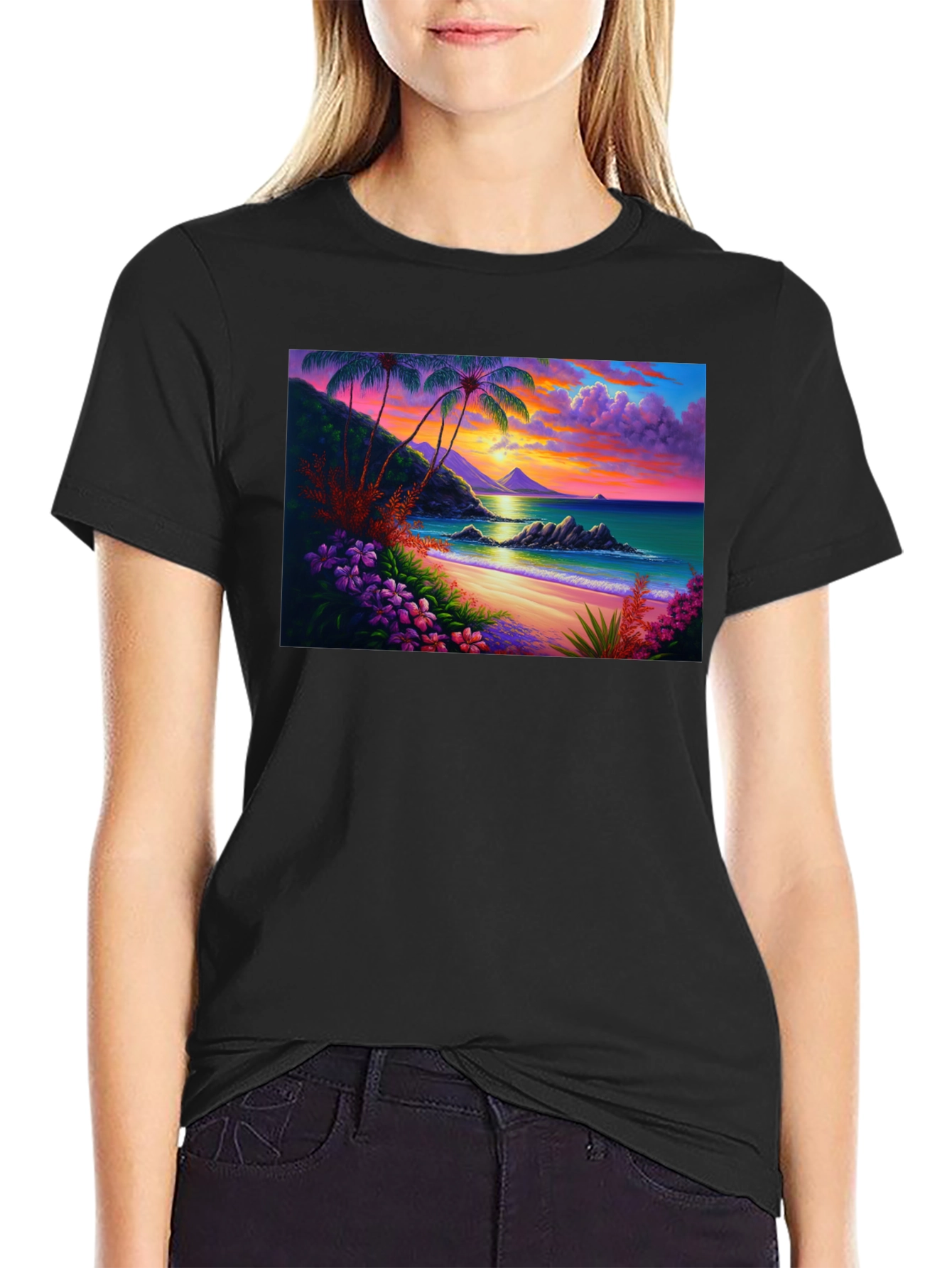 Tropical Beach Sunset Tee