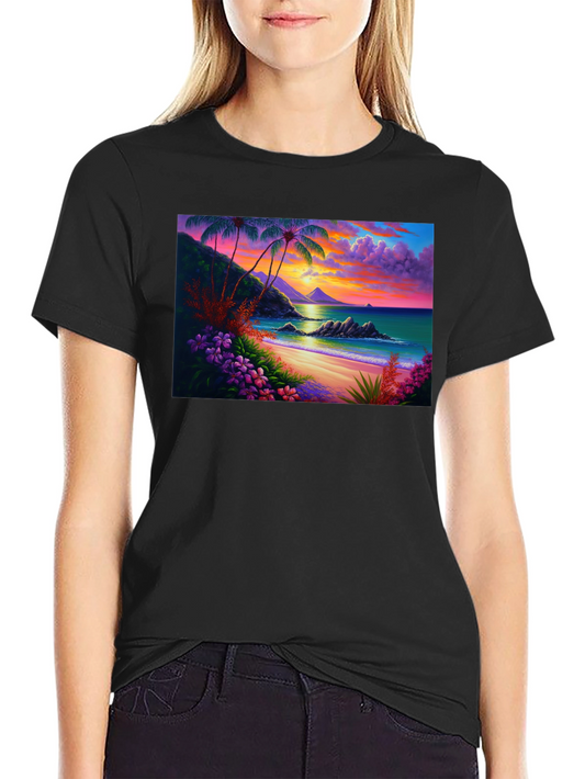 Tropical Beach Sunset Tee