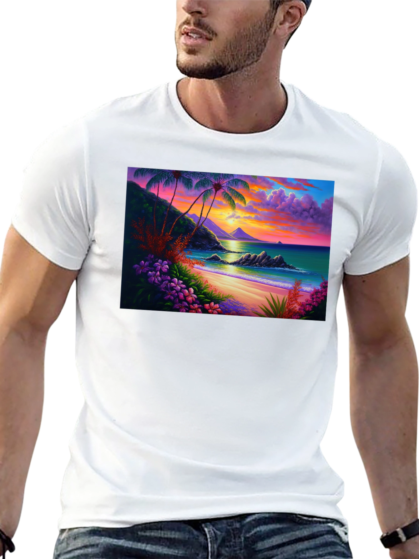 Tropical Beach Sunset Tee