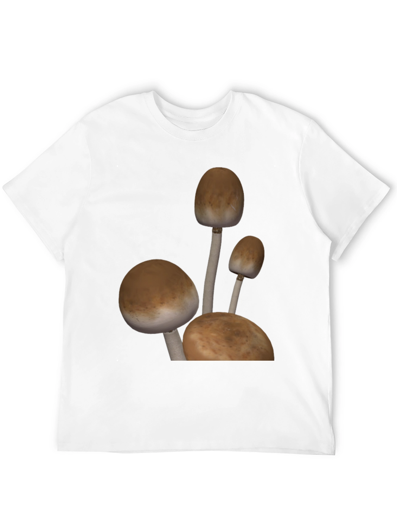 Mushroom Graphic Tee - Black Cotton Blend