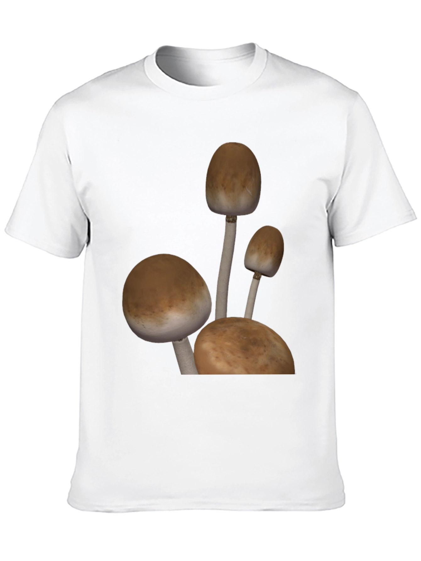 Mushroom Graphic Tee - Black Cotton Blend