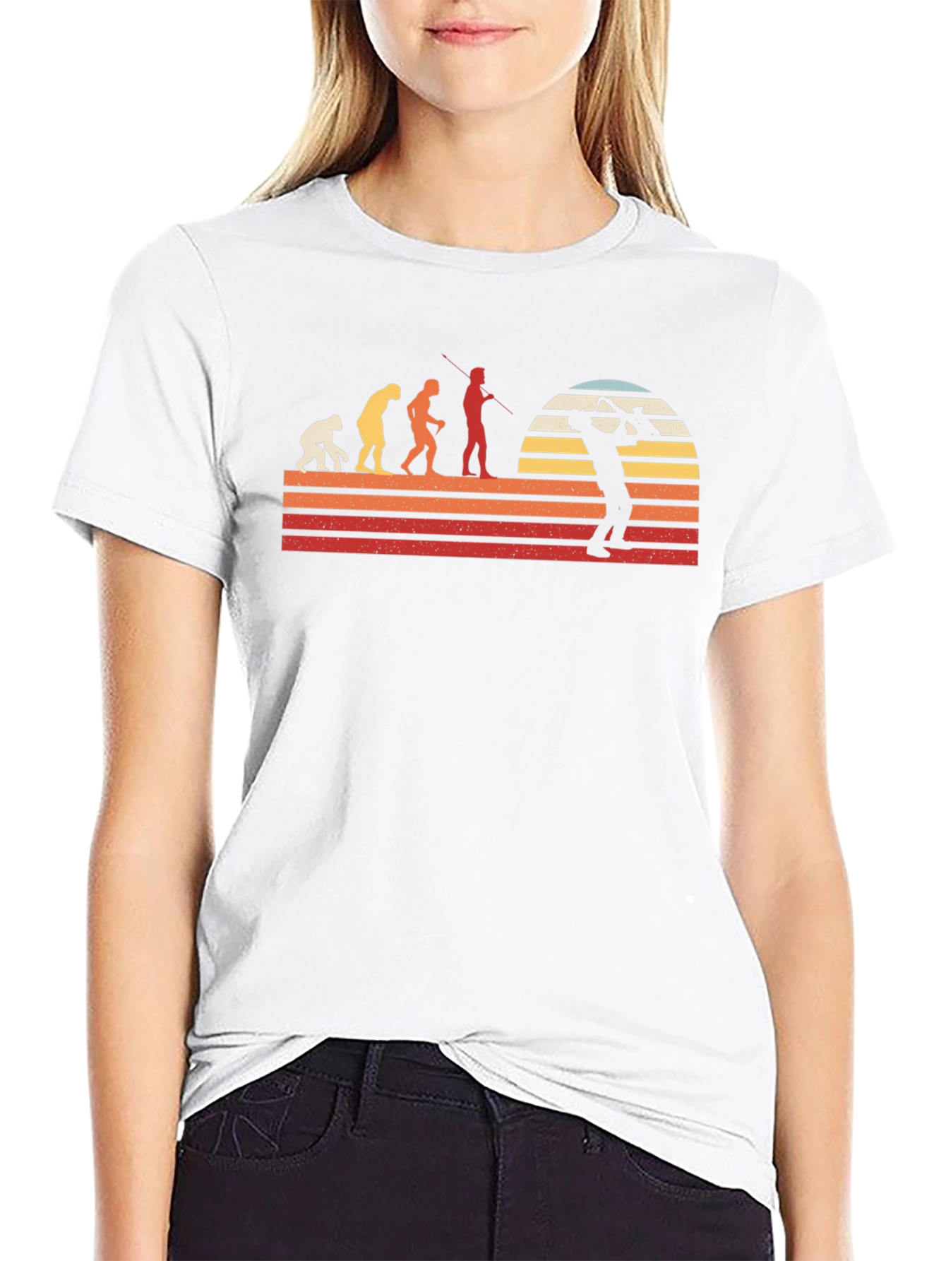 Evolution of Tuba Player Black T-Shirt