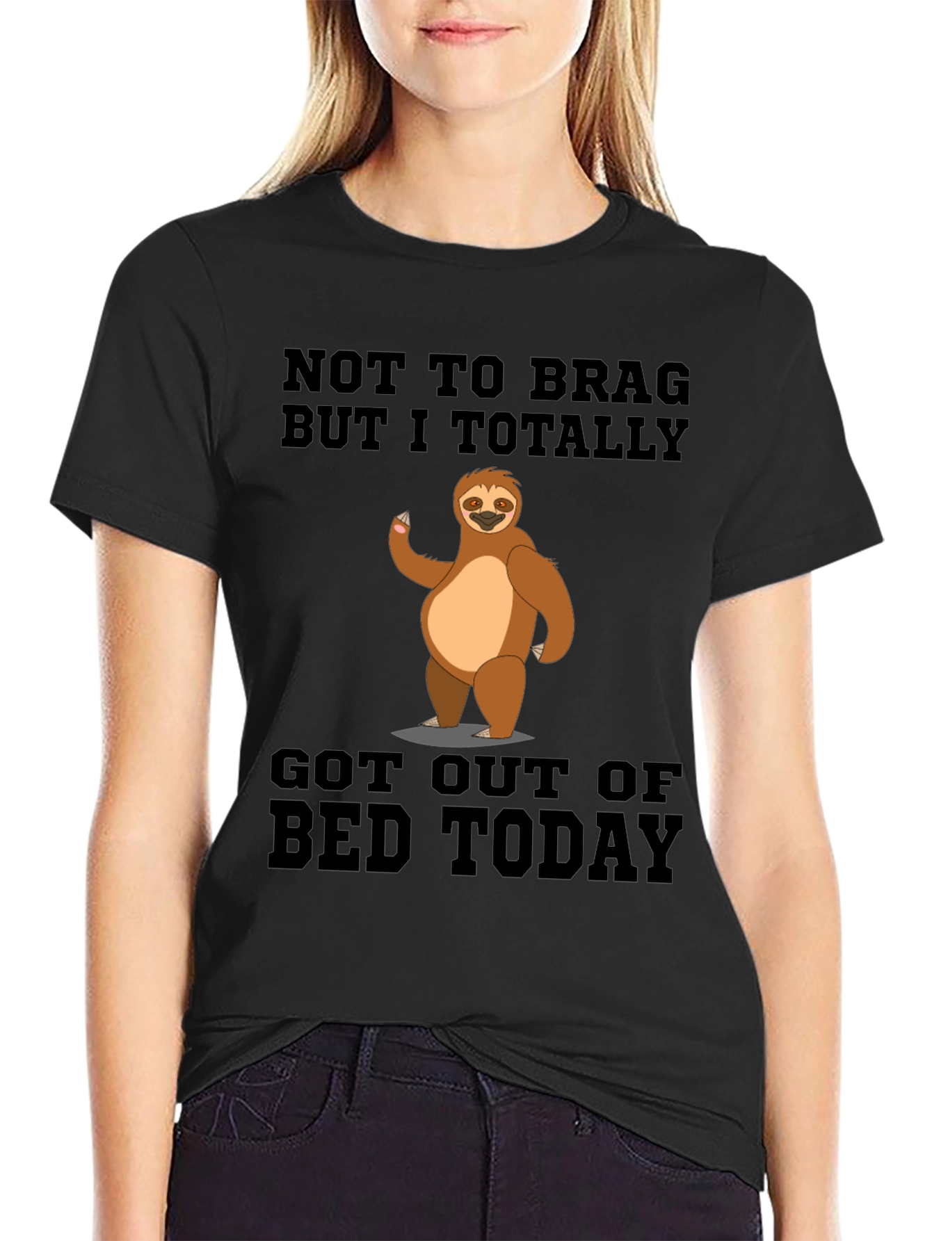 Funny Sloth Got Out Of Bed T-Shirt