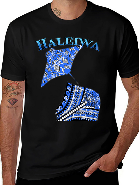 Haleiwa Stingray Graphic Tee - Black