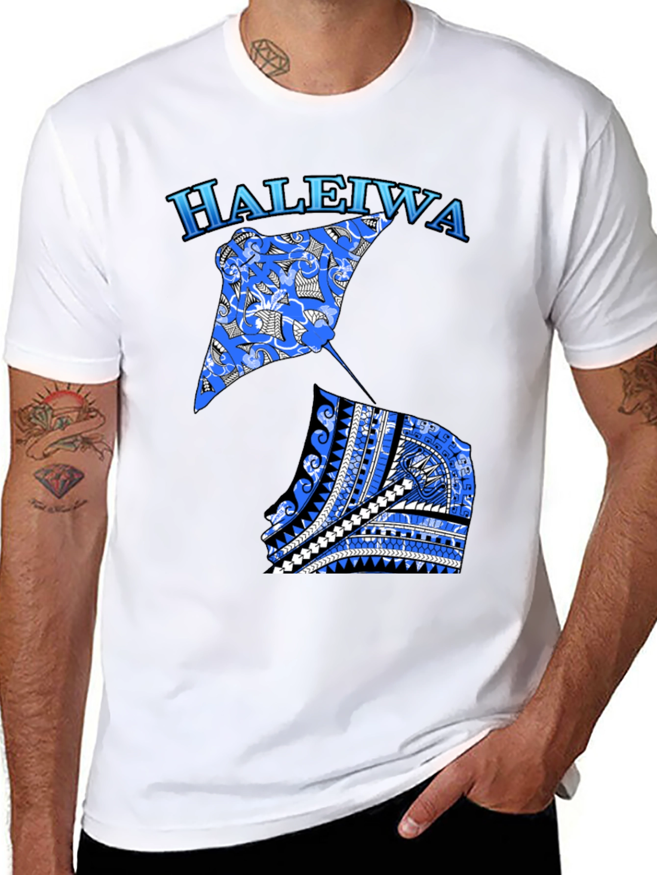 Haleiwa Stingray Graphic Tee - Black