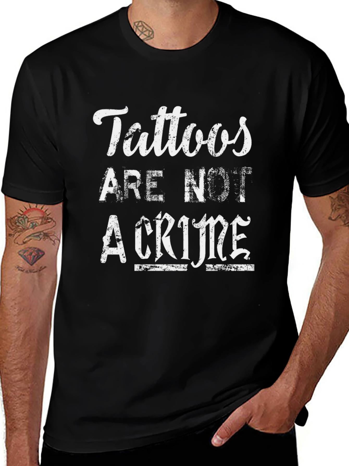 Tattoos Are Not a Crime Graphic T-Shirt