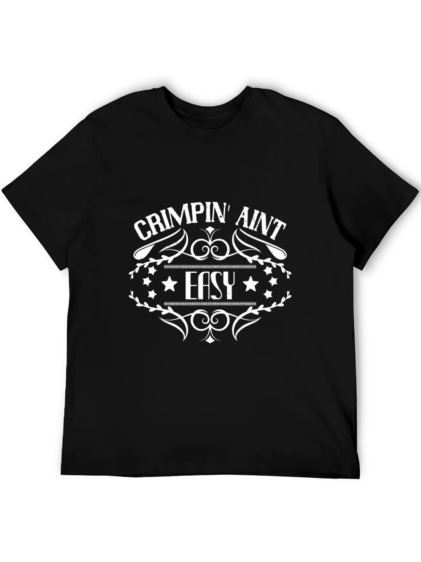 Crimpin Aint Easy Black Graphic Tee