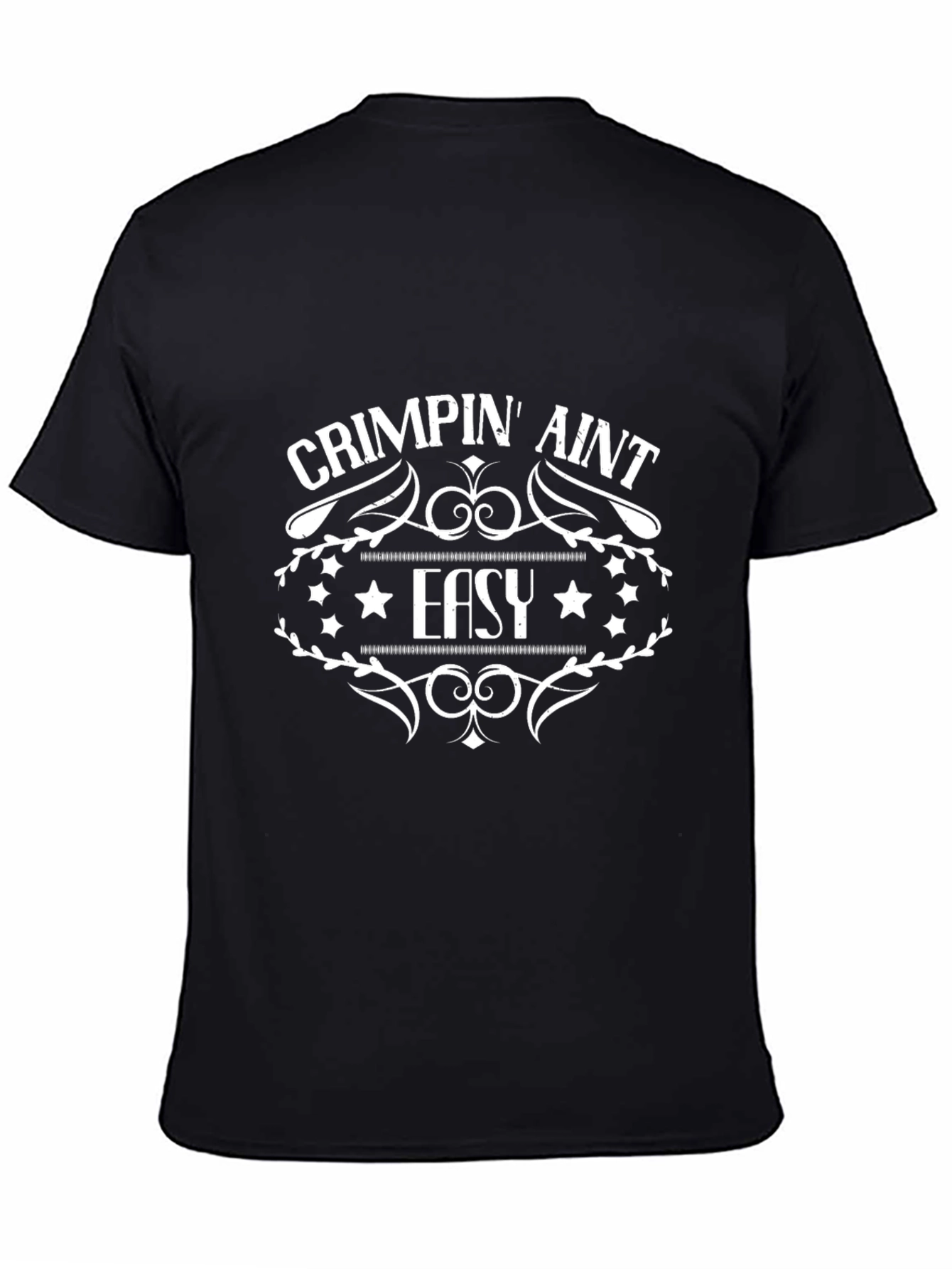 Crimpin Aint Easy Black Graphic Tee