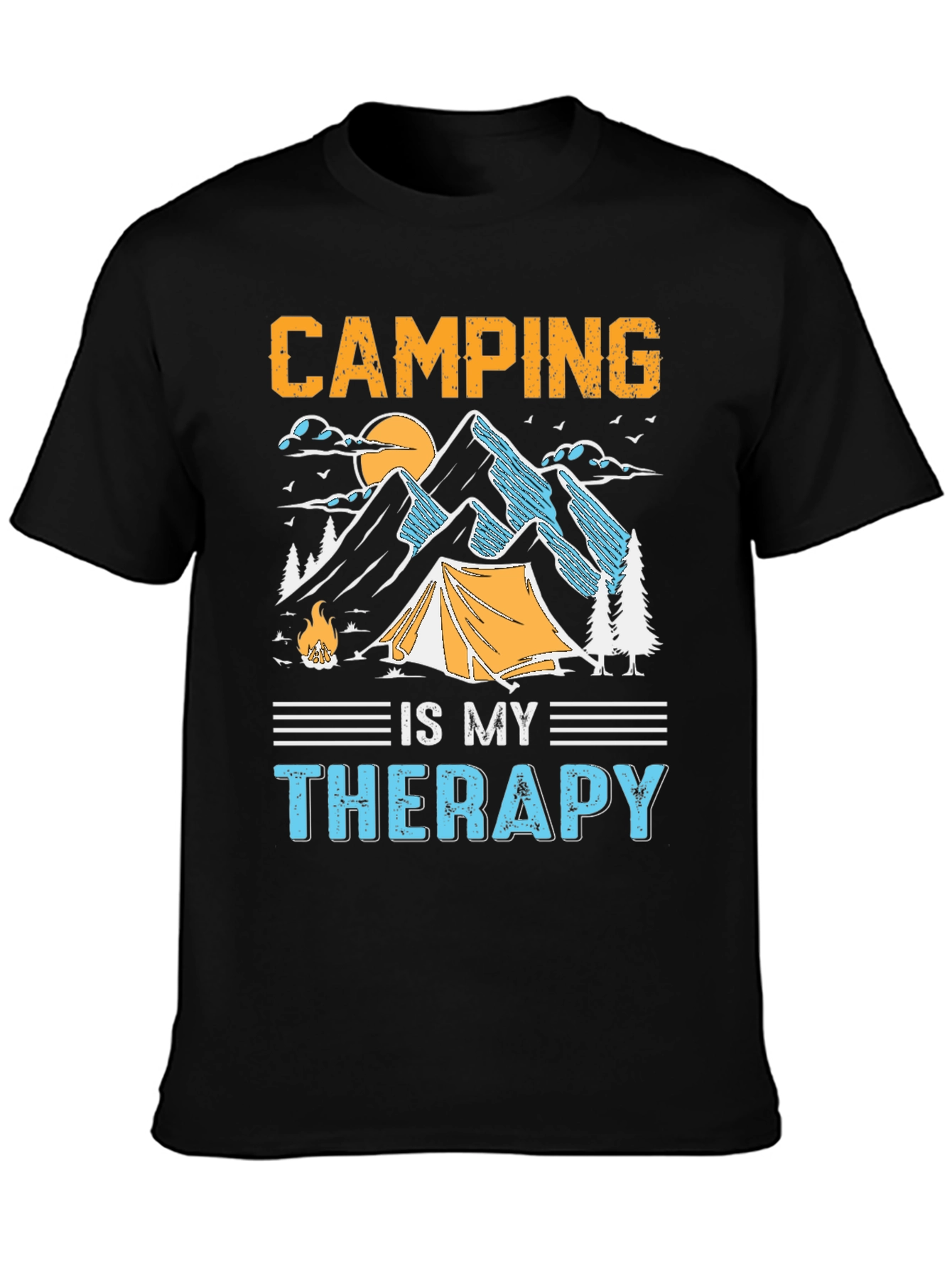 Camping is My Therapy Graphic Tee