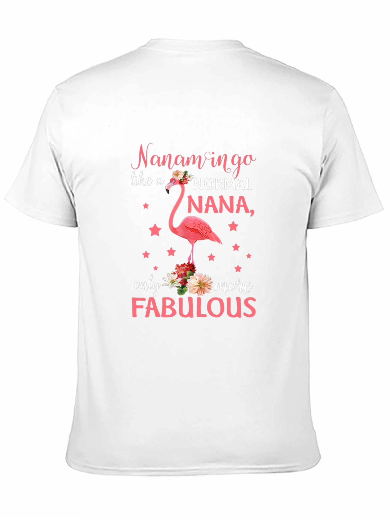 Fabulous Nana Flamingo Graphic T-Shirt